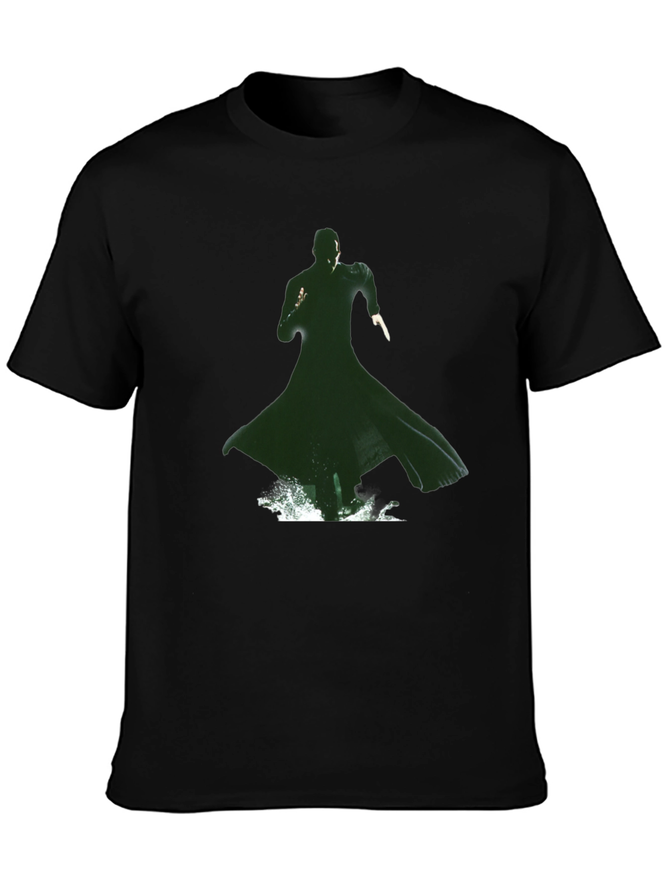 Matrix Green Silhouette Graphic Tee