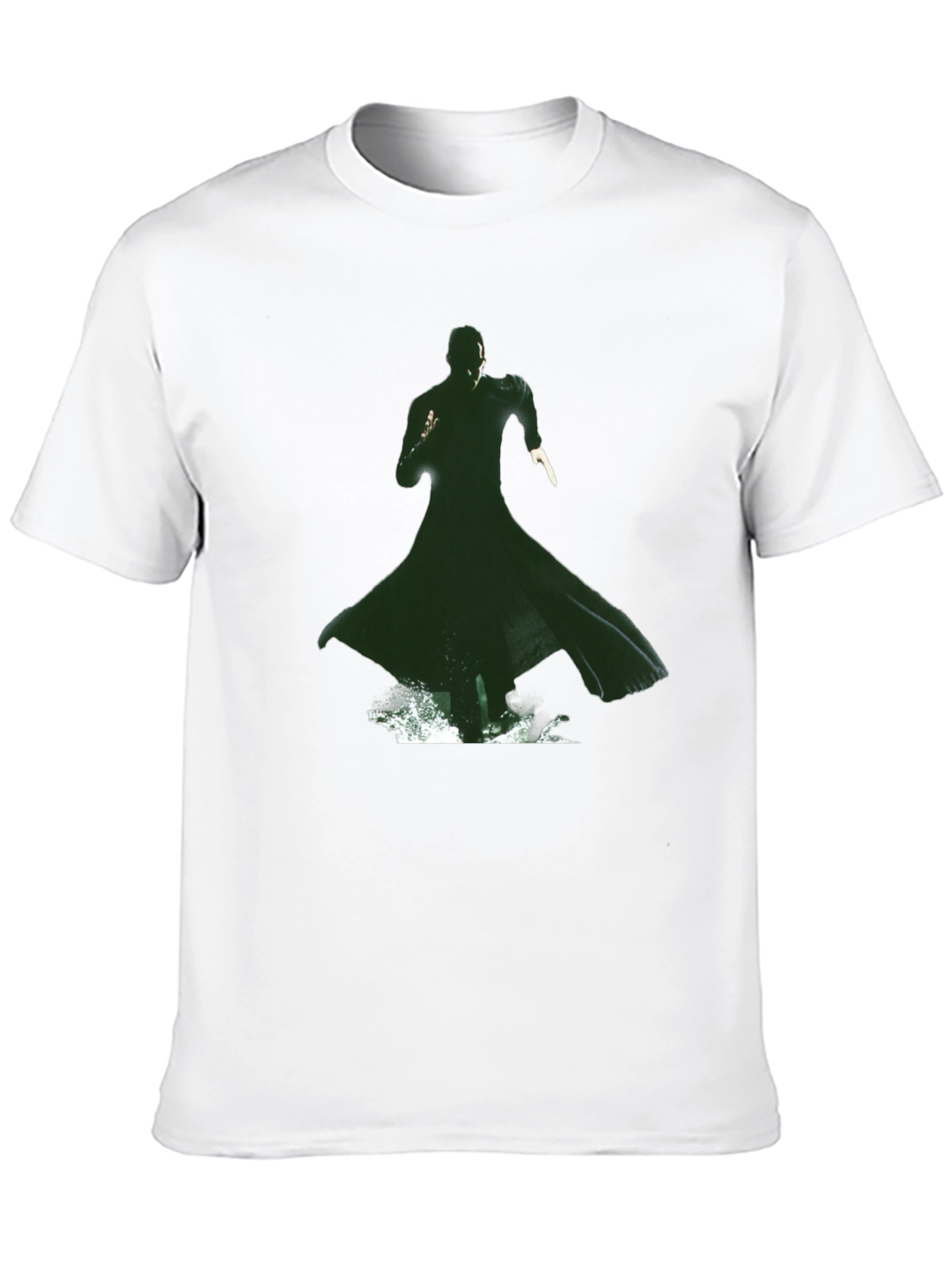 Matrix Green Silhouette Graphic Tee