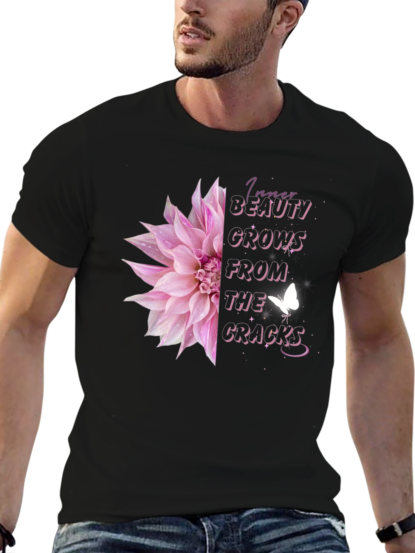 Floral Inspirational T-Shirt - Inner Beauty