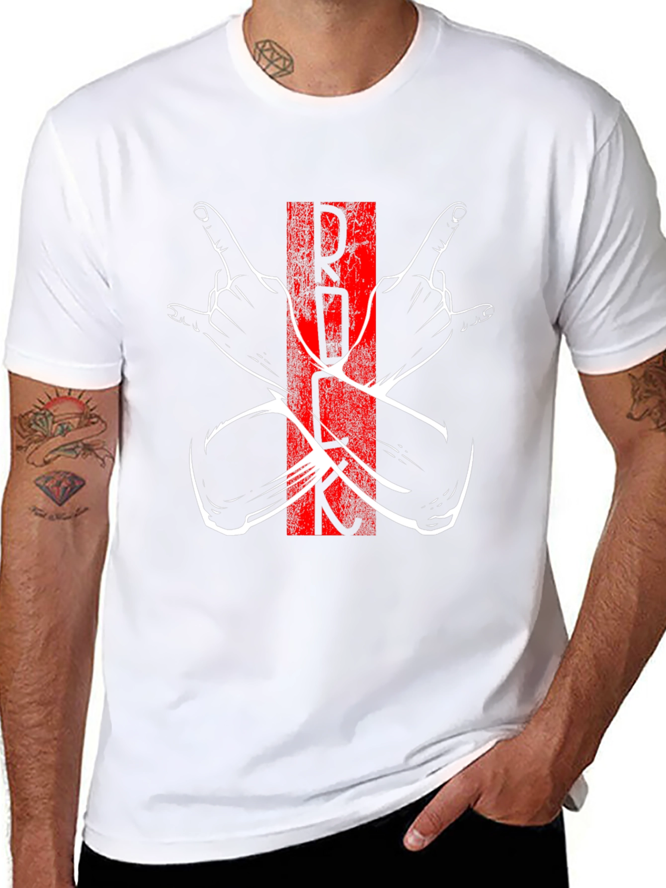 Rock On Graphic T-Shirt - Black