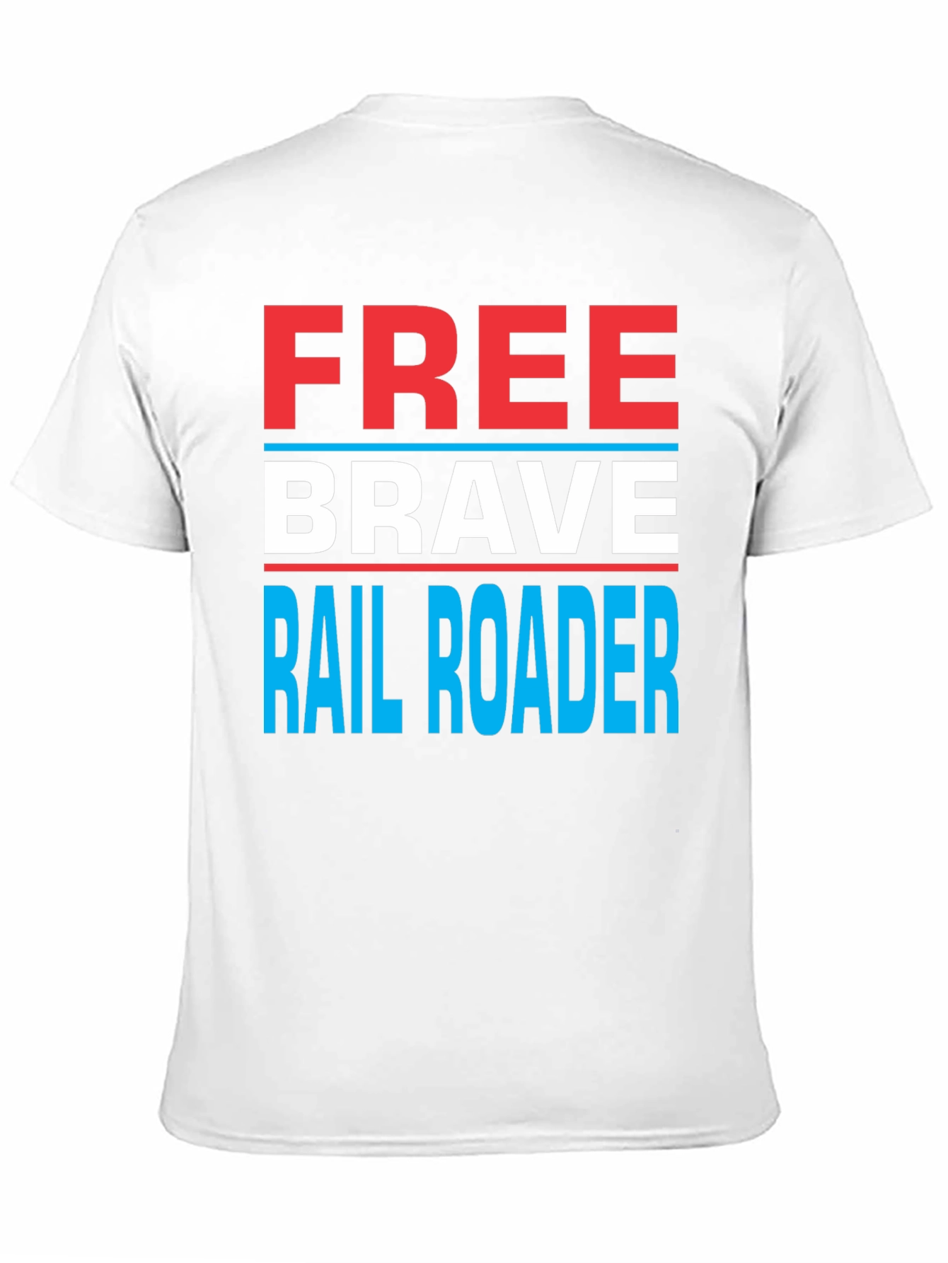 Free Brave Railroader Graphic T-Shirt
