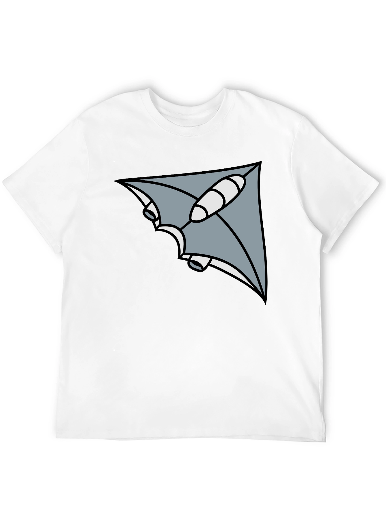 Geometric Ray Black T-Shirt