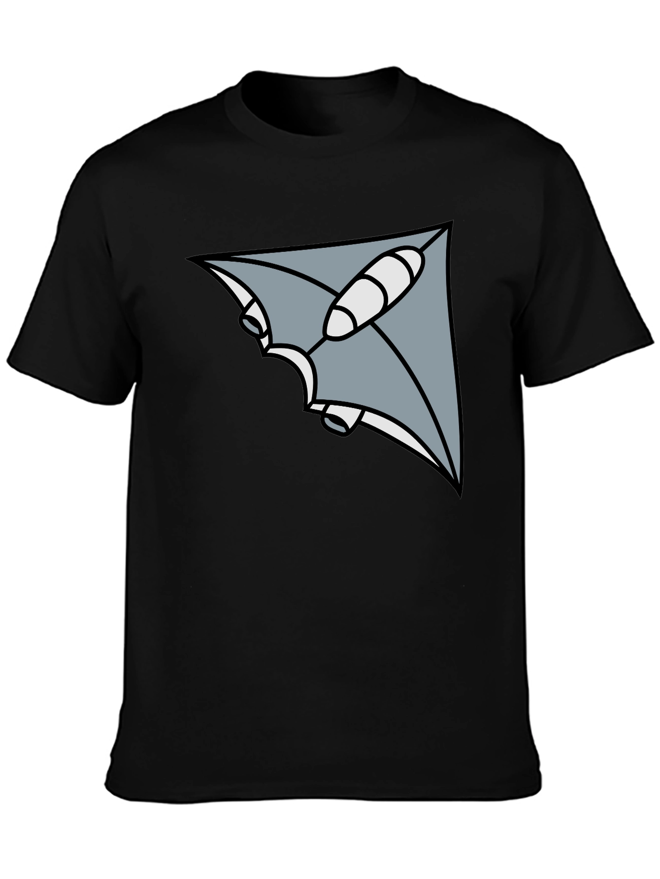 Geometric Ray Black T-Shirt