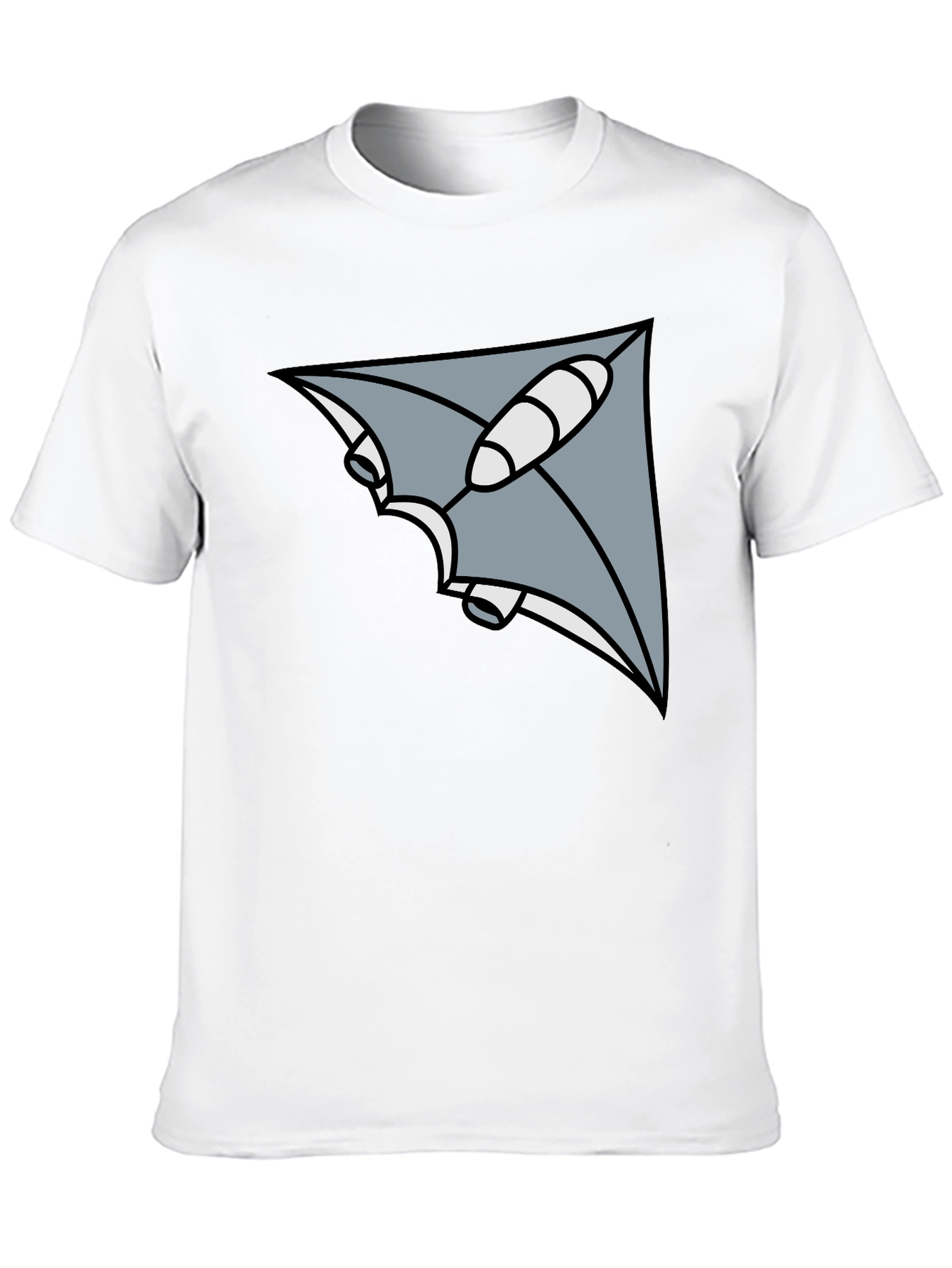 Geometric Ray Black T-Shirt
