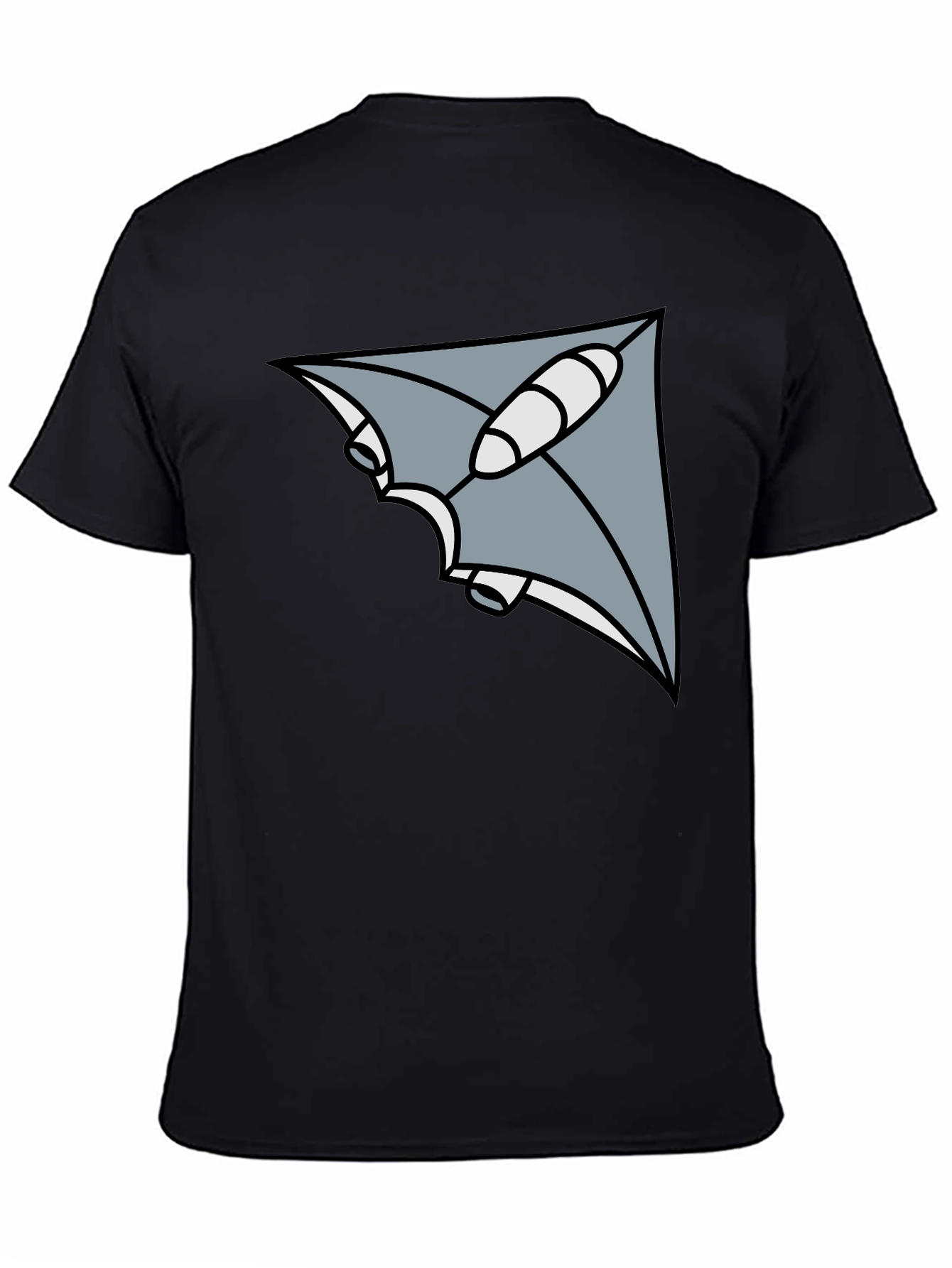 Geometric Ray Black T-Shirt