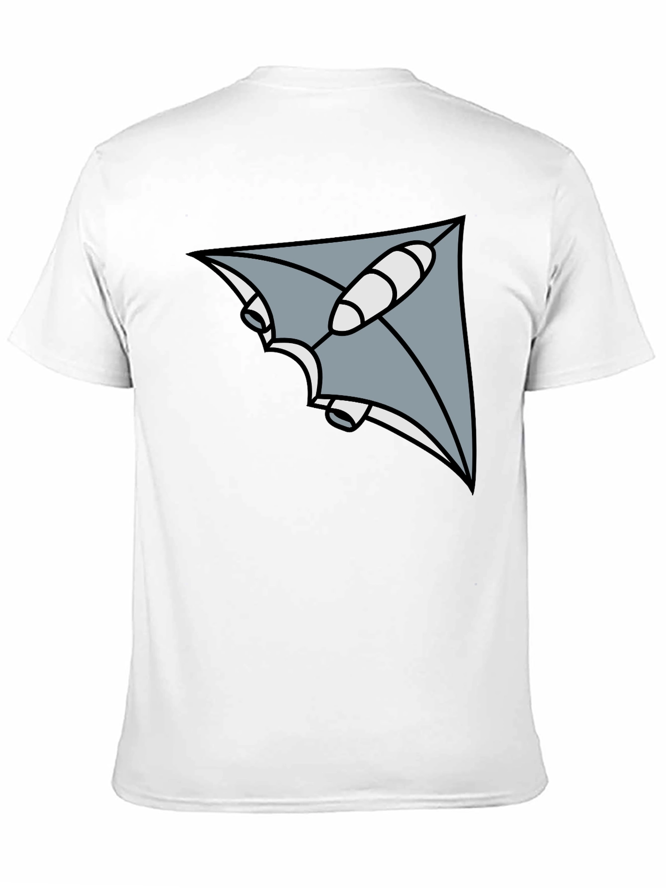 Geometric Ray Black T-Shirt