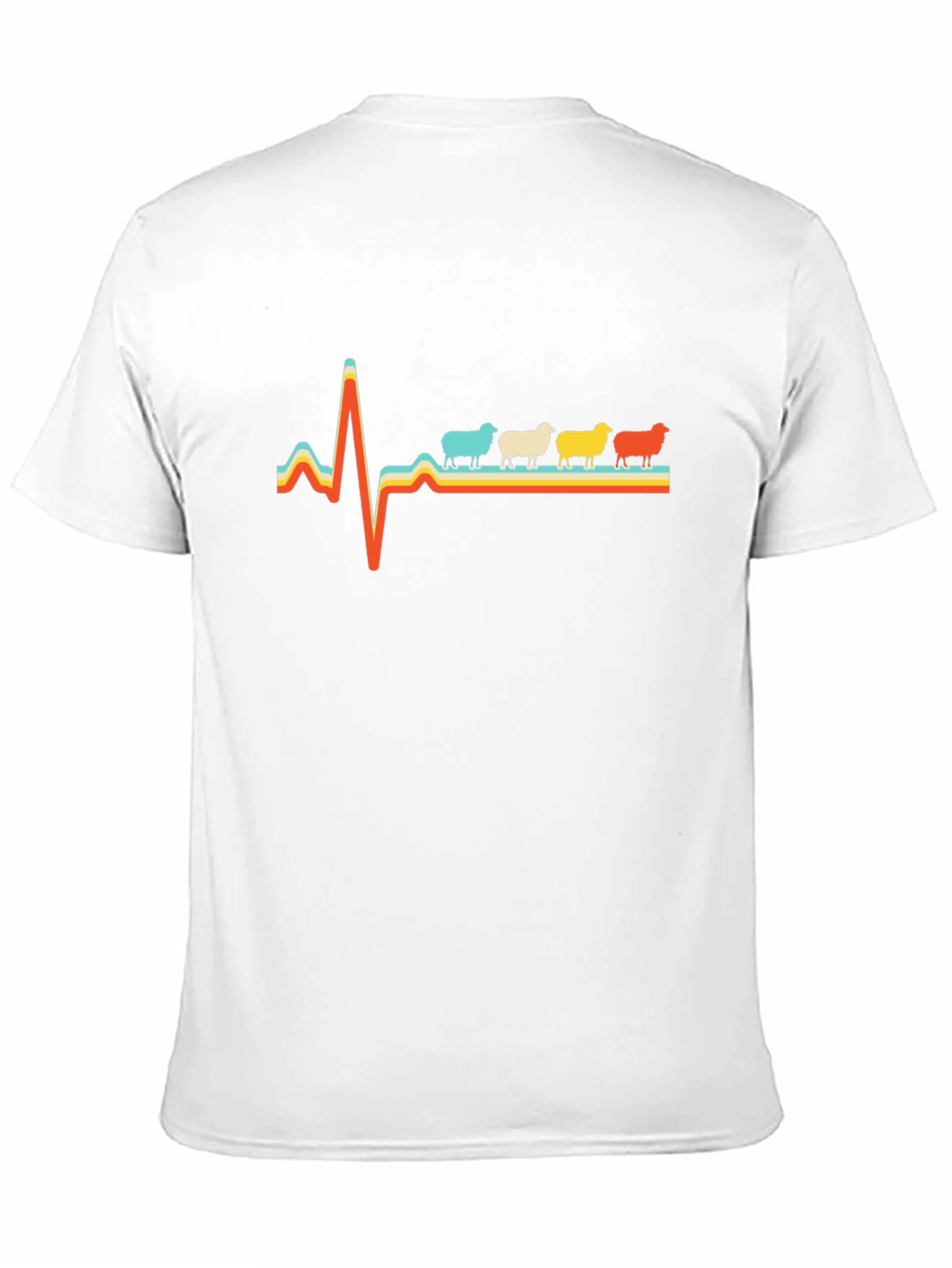 Sheep Heartbeat T-Shirt - Quirky Graphic Tee