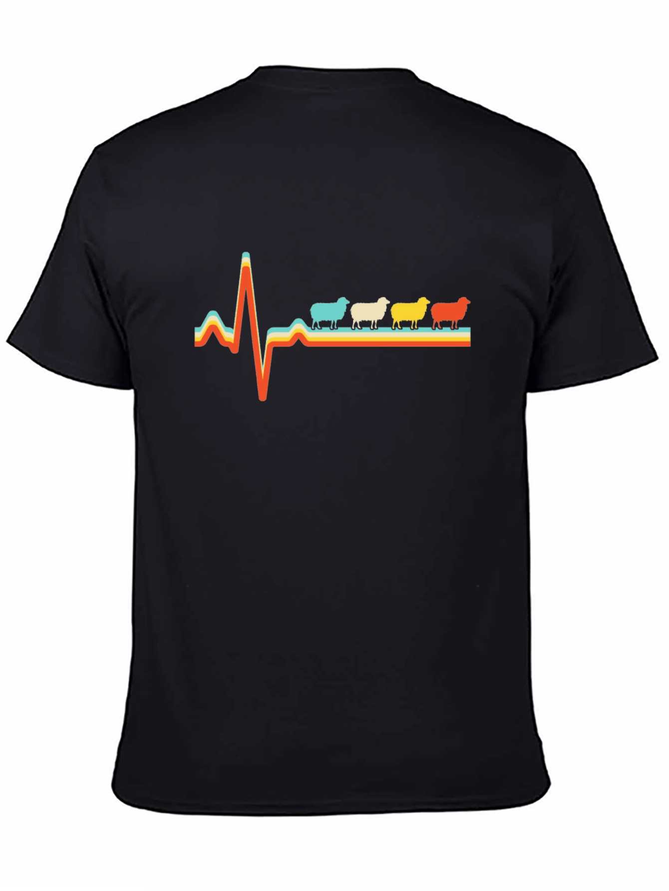 Sheep Heartbeat T-Shirt - Quirky Graphic Tee