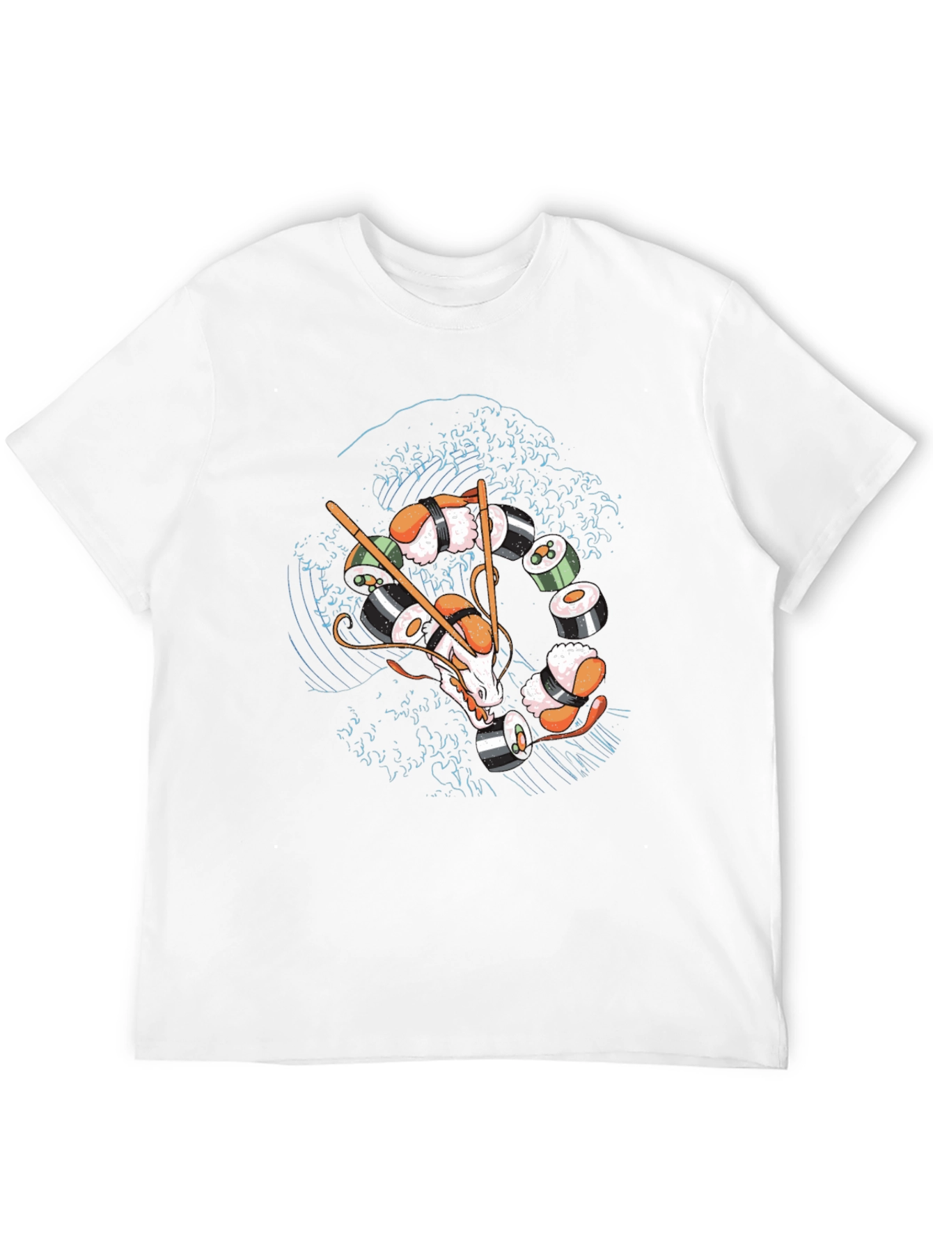 Sushi Dragon T-Shirt - Unique Graphic Tee