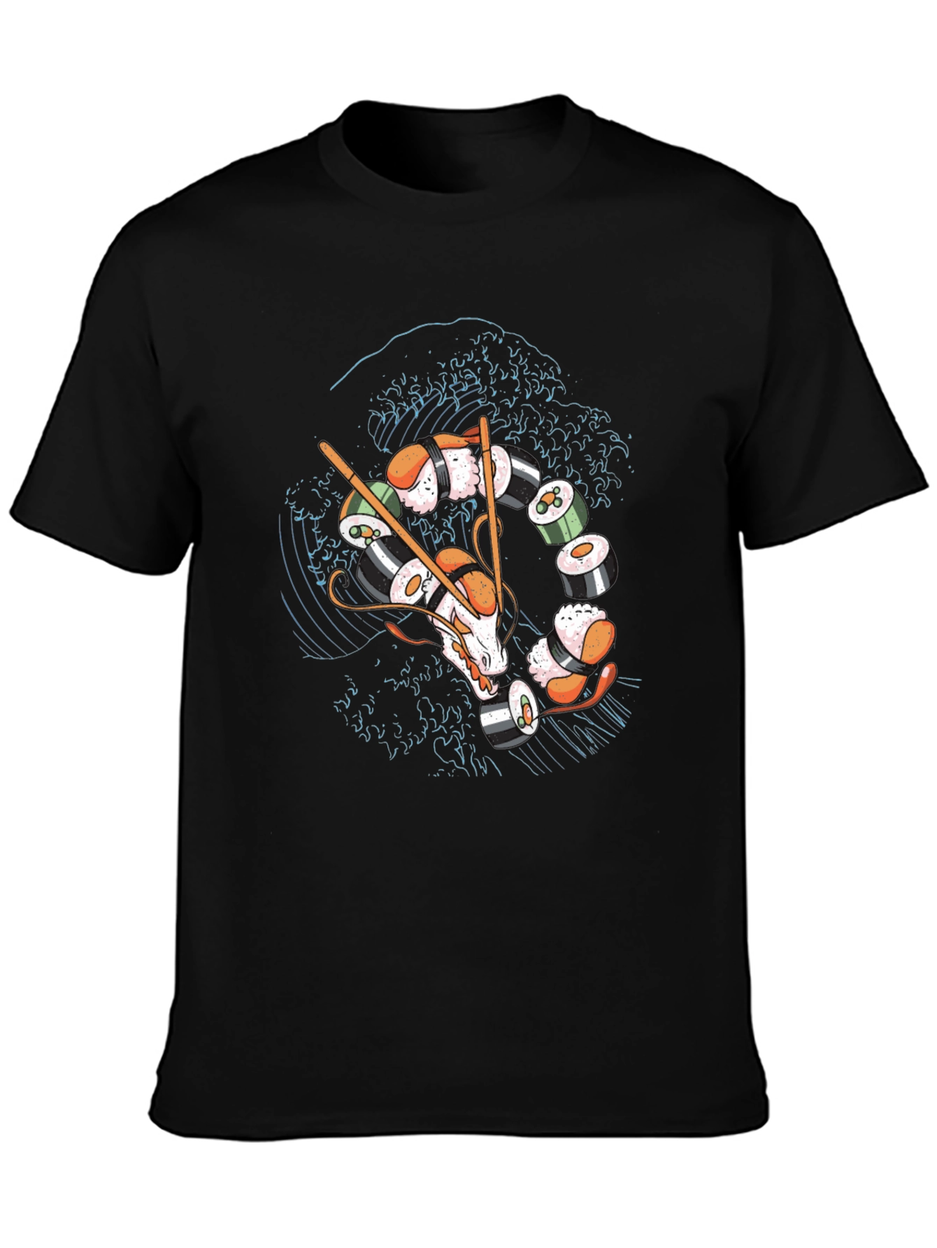 Sushi Dragon T-Shirt - Unique Graphic Tee