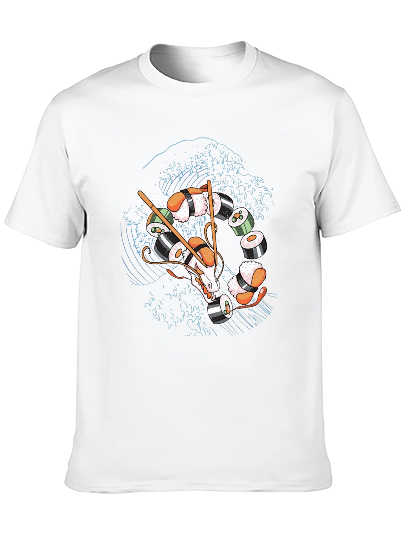 Sushi Dragon T-Shirt - Unique Graphic Tee