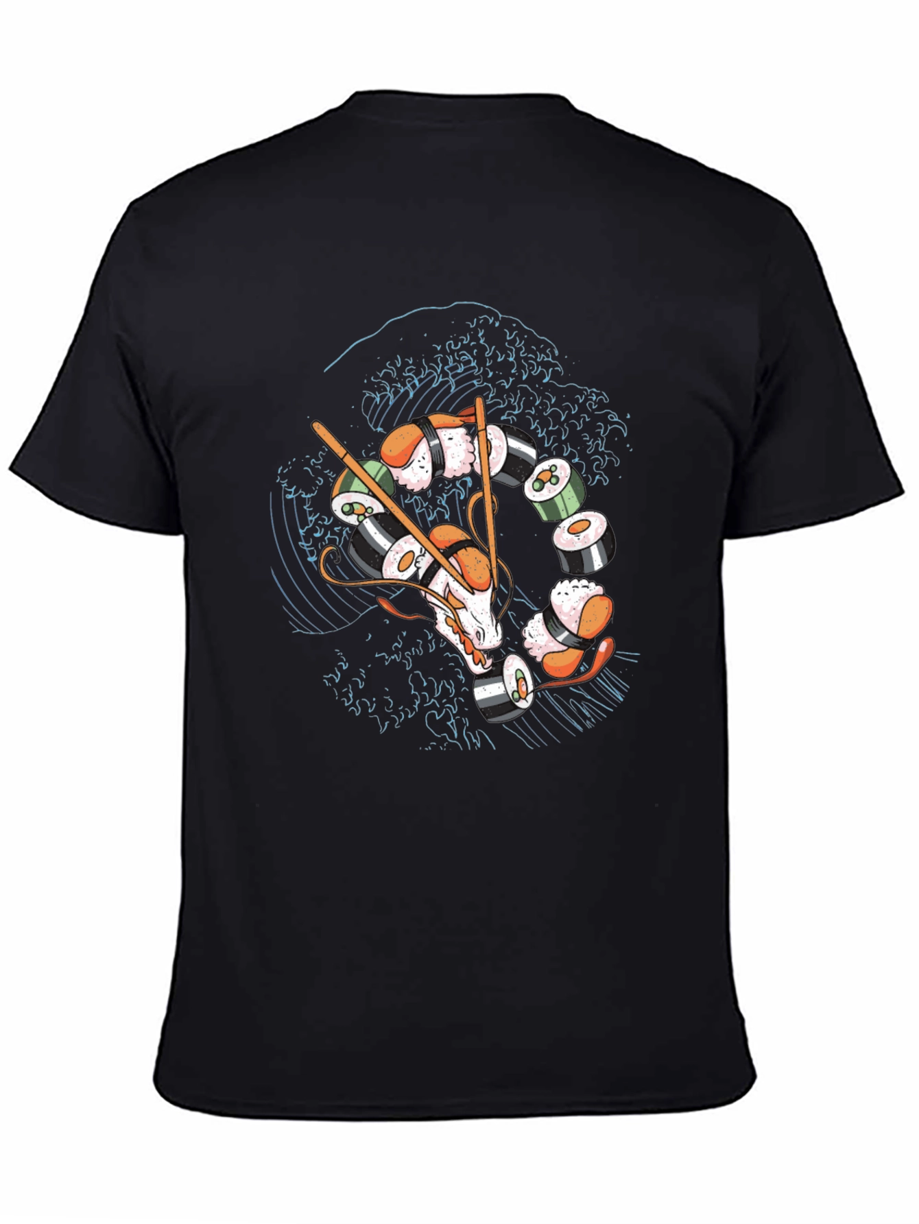 Sushi Dragon T-Shirt - Unique Graphic Tee