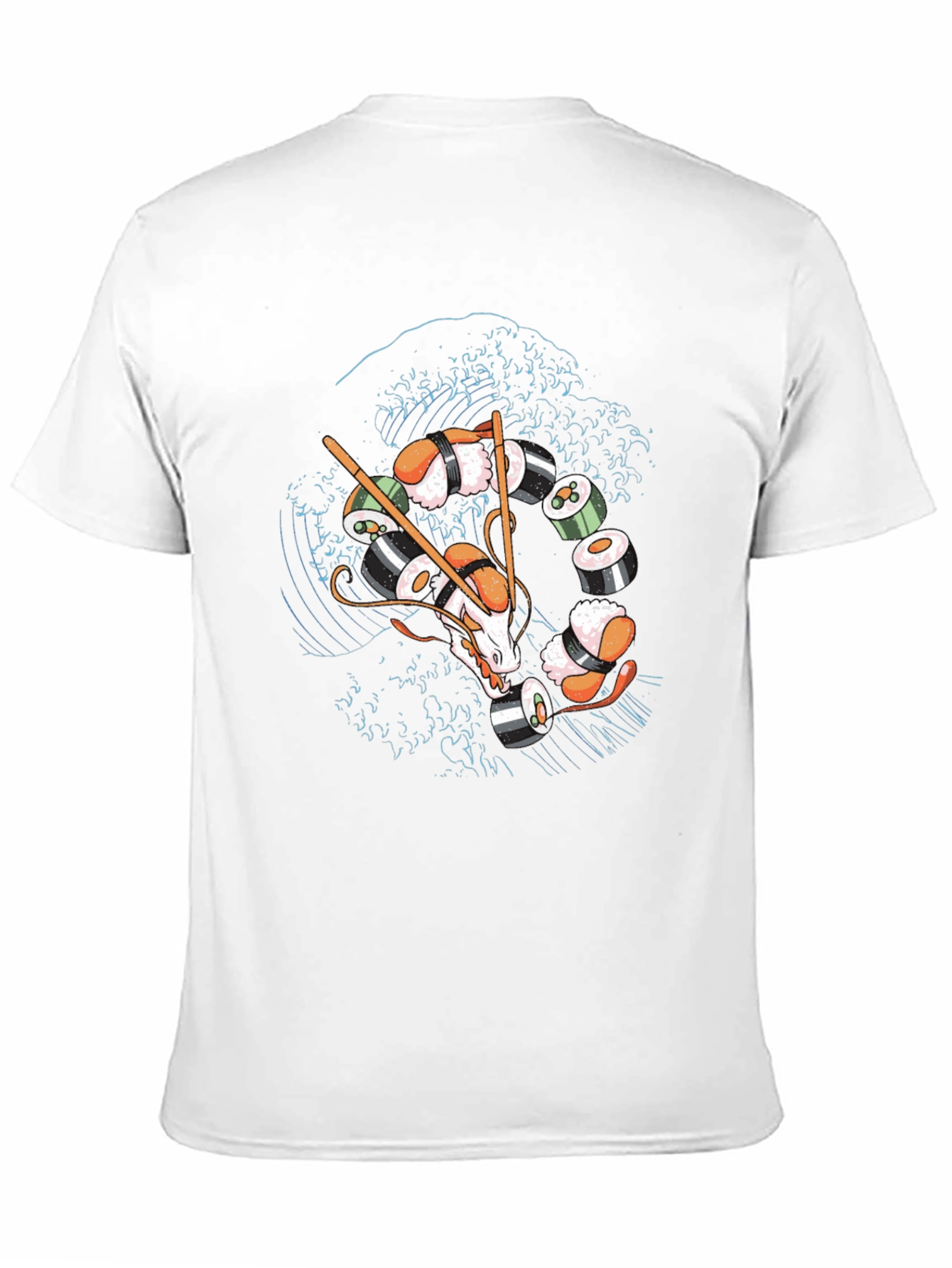 Sushi Dragon T-Shirt - Unique Graphic Tee