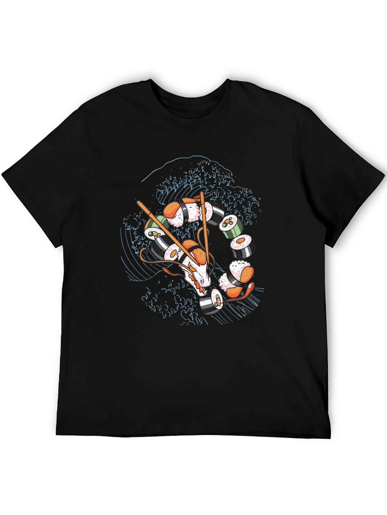 Sushi Dragon T-Shirt - Unique Graphic Tee