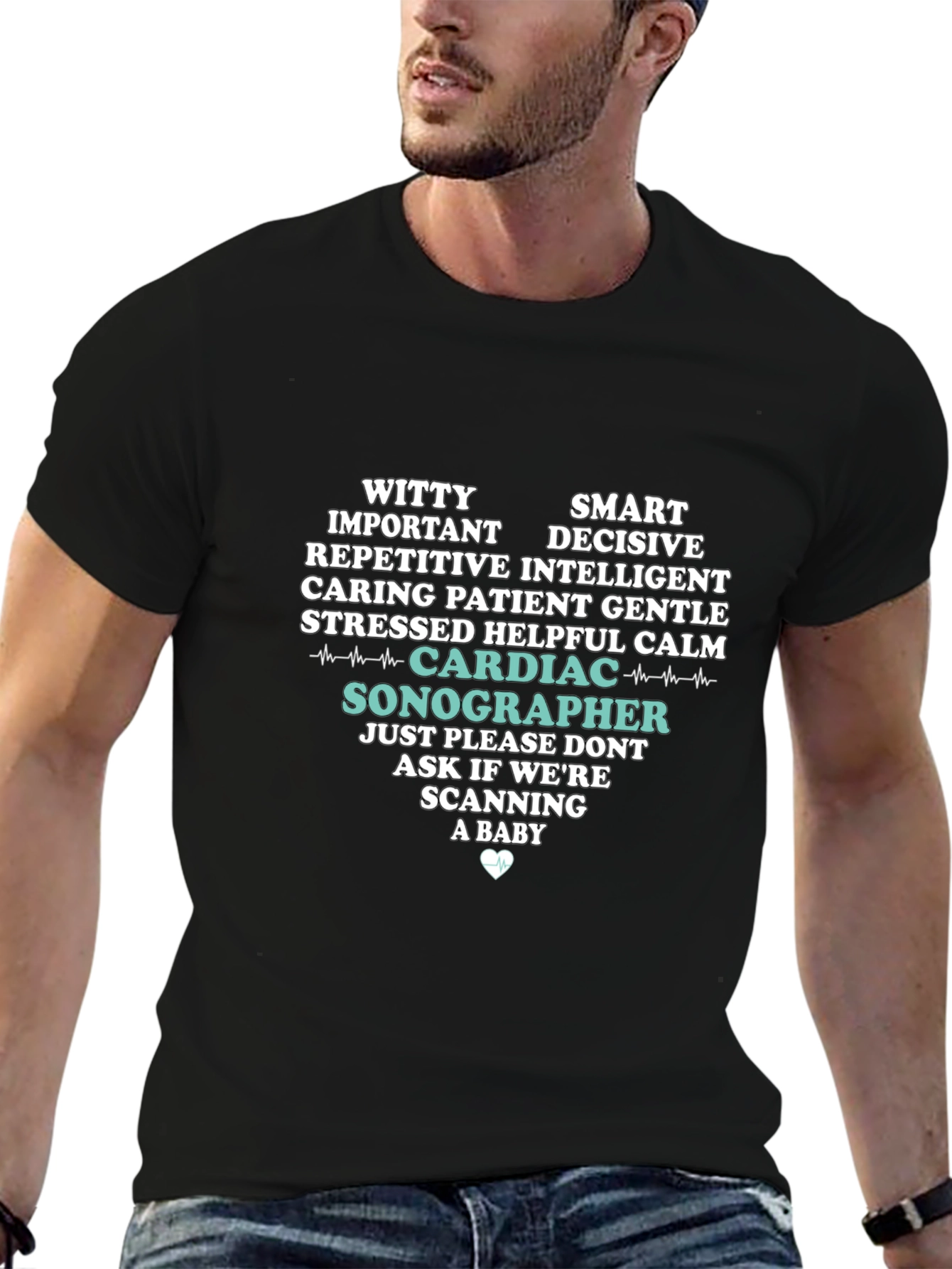 Cardiac Sonographer T-Shirt - Funny Gift