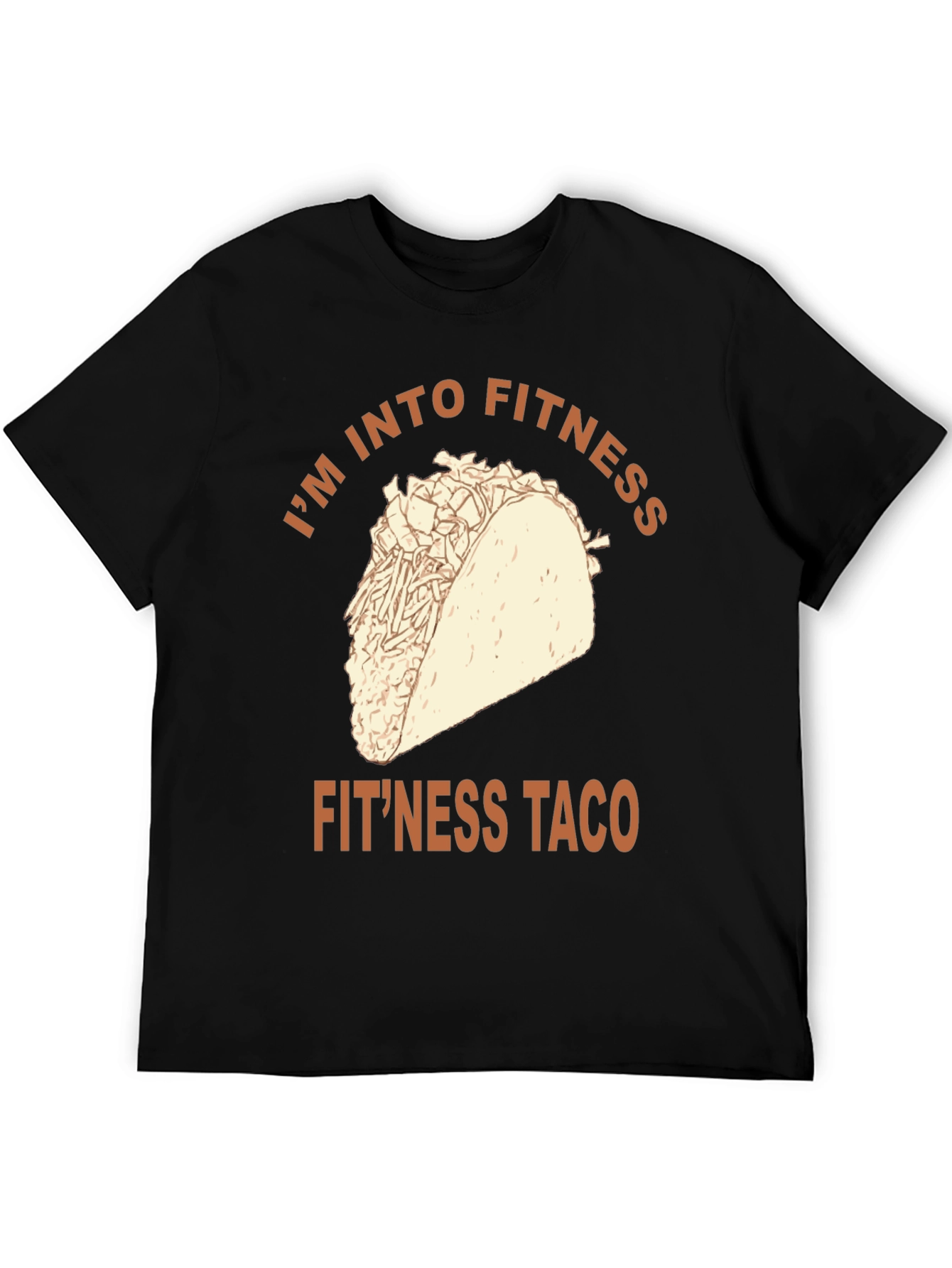 Fitness Taco Graphic Tee - Novelty Workout Shirt