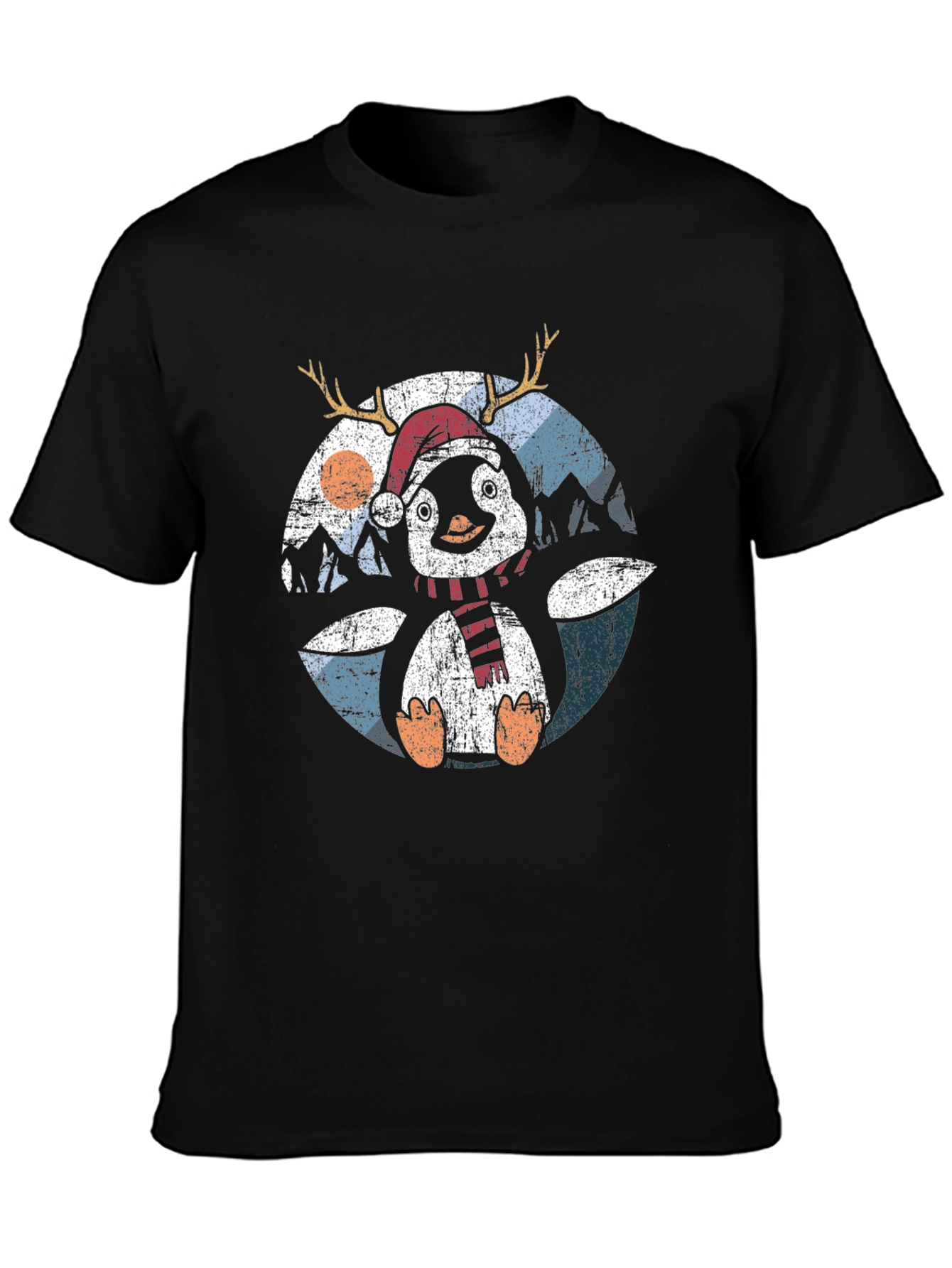 Penguin Holiday Tee: Christmas Antler T-Shirt