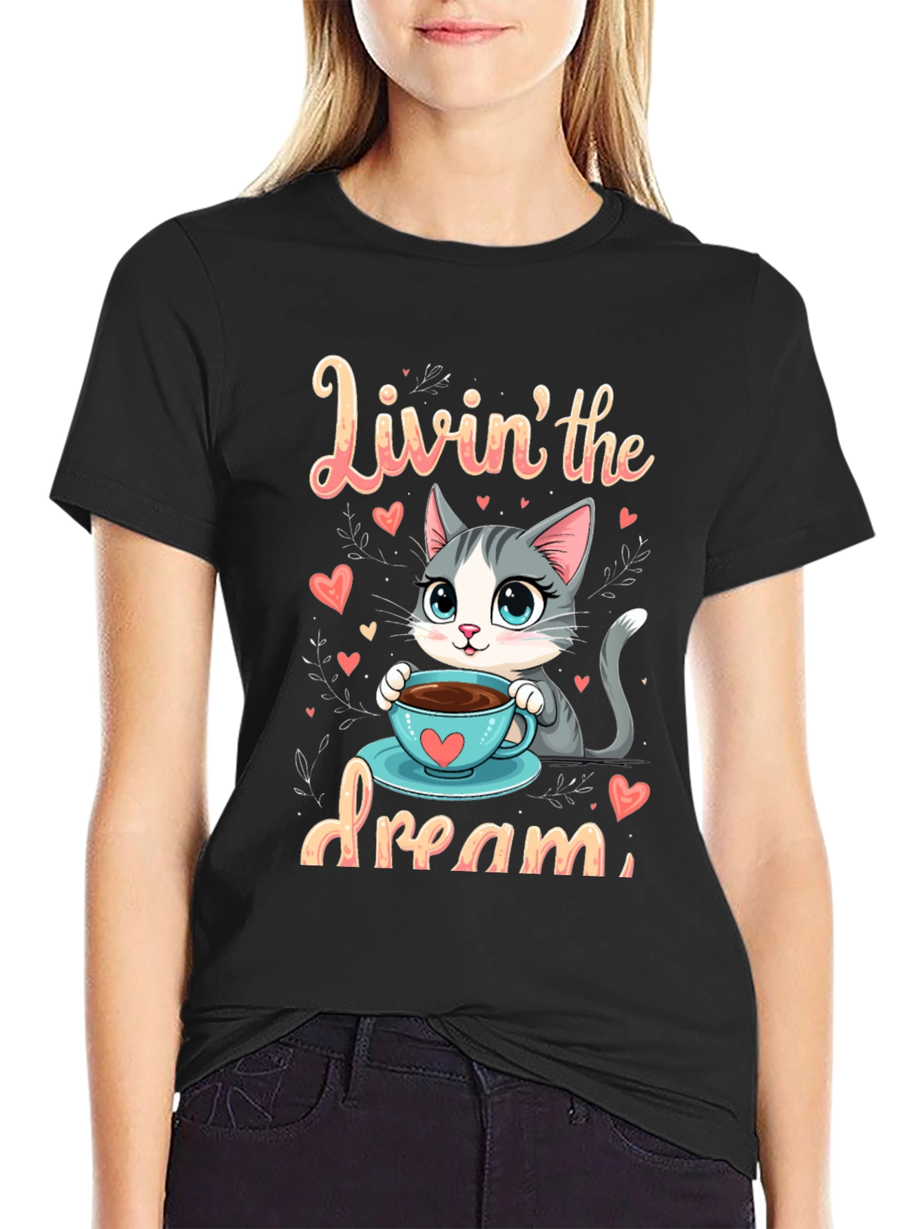 Livin the Dream Cat T-Shirt