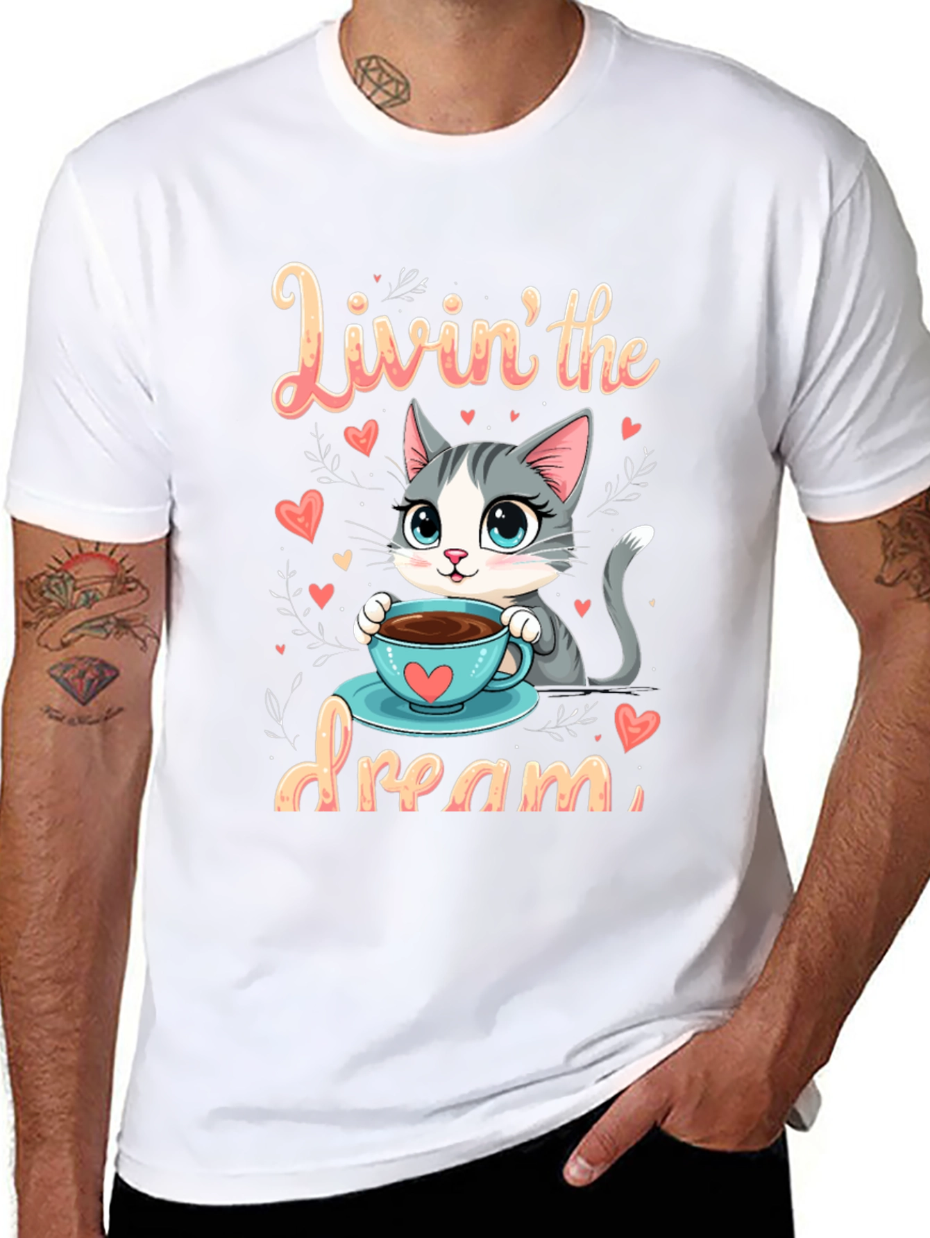 Livin the Dream Cat T-Shirt