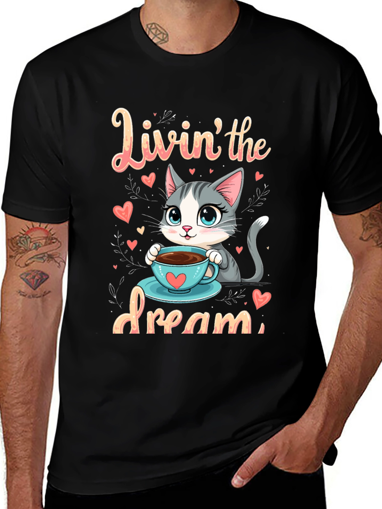 Livin the Dream Cat T-Shirt