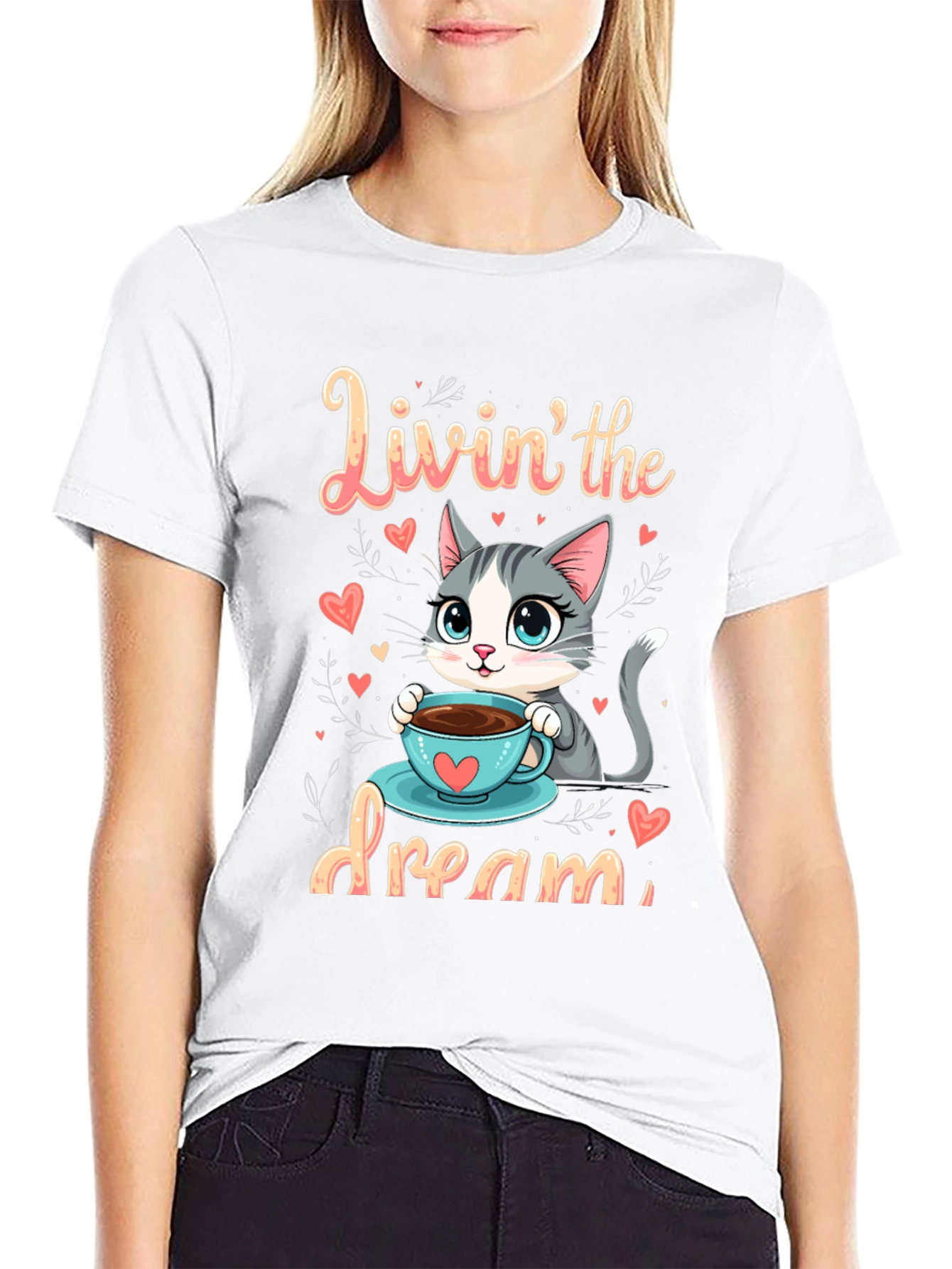 Livin the Dream Cat T-Shirt