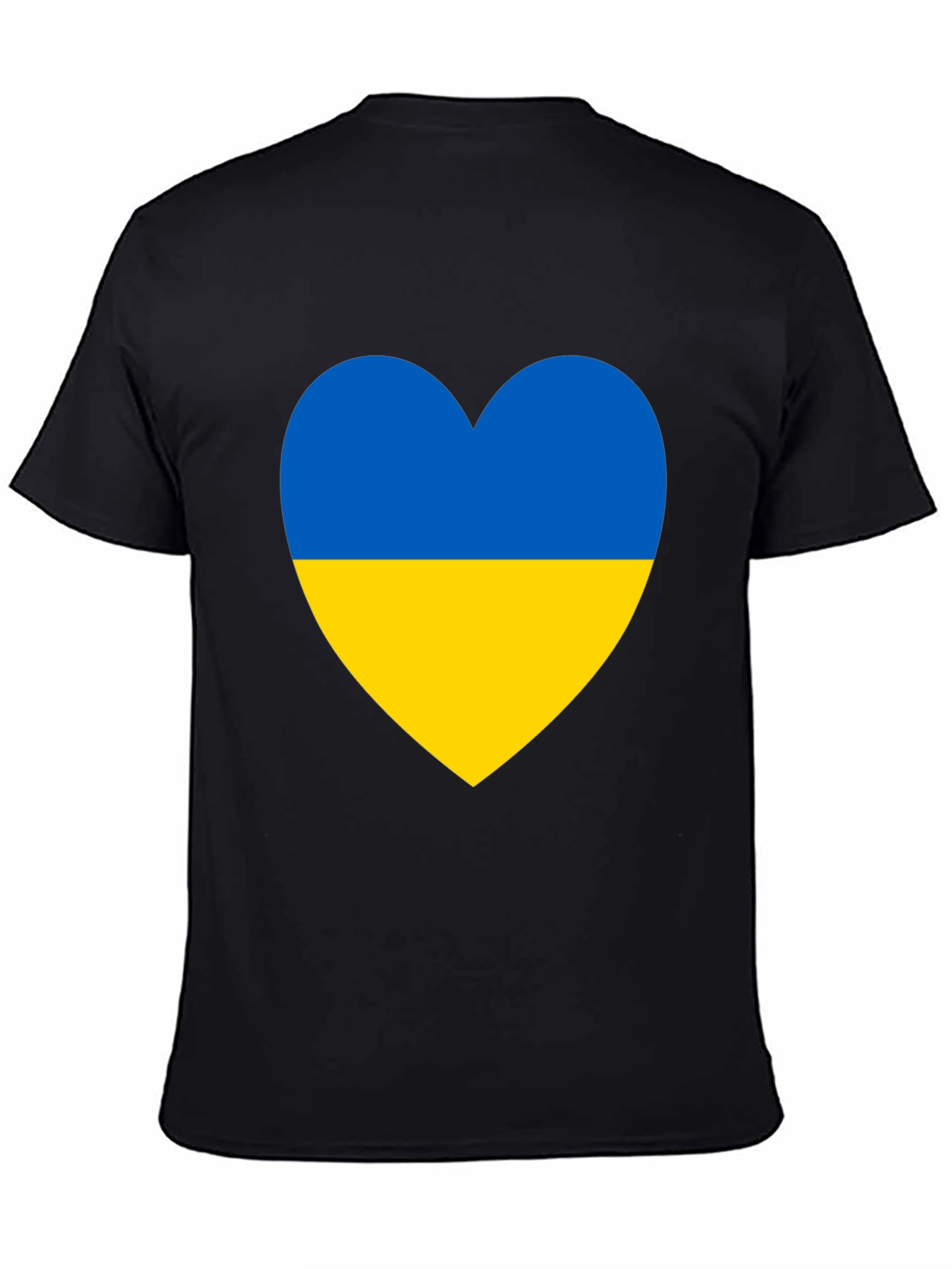 Ukraine Flag Heart T-Shirt - Show Your Support