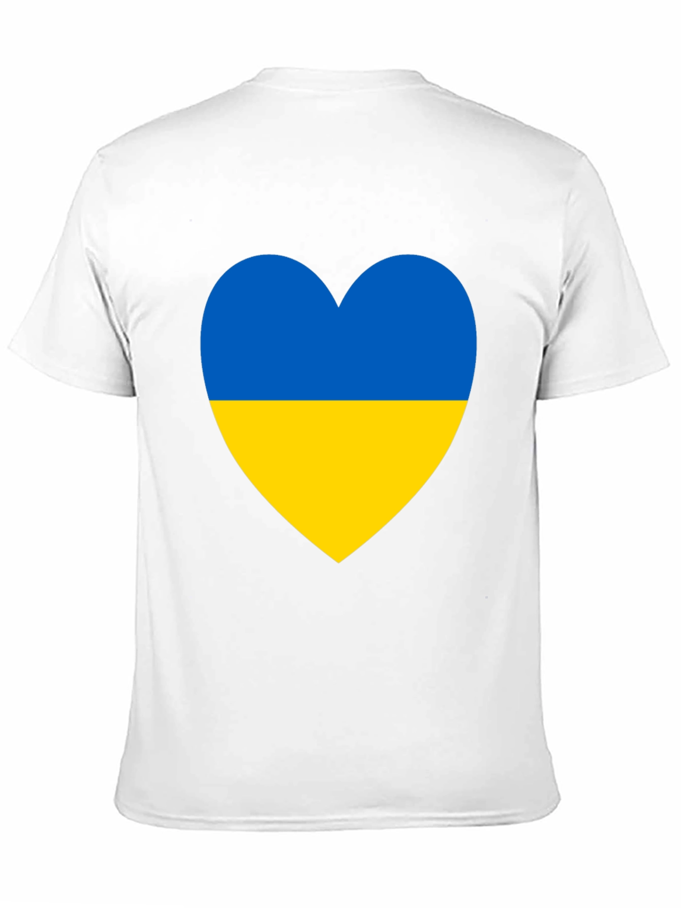 Ukraine Flag Heart T-Shirt - Show Your Support
