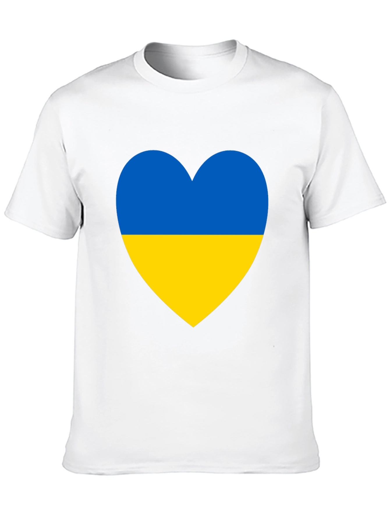 Ukraine Flag Heart T-Shirt - Show Your Support