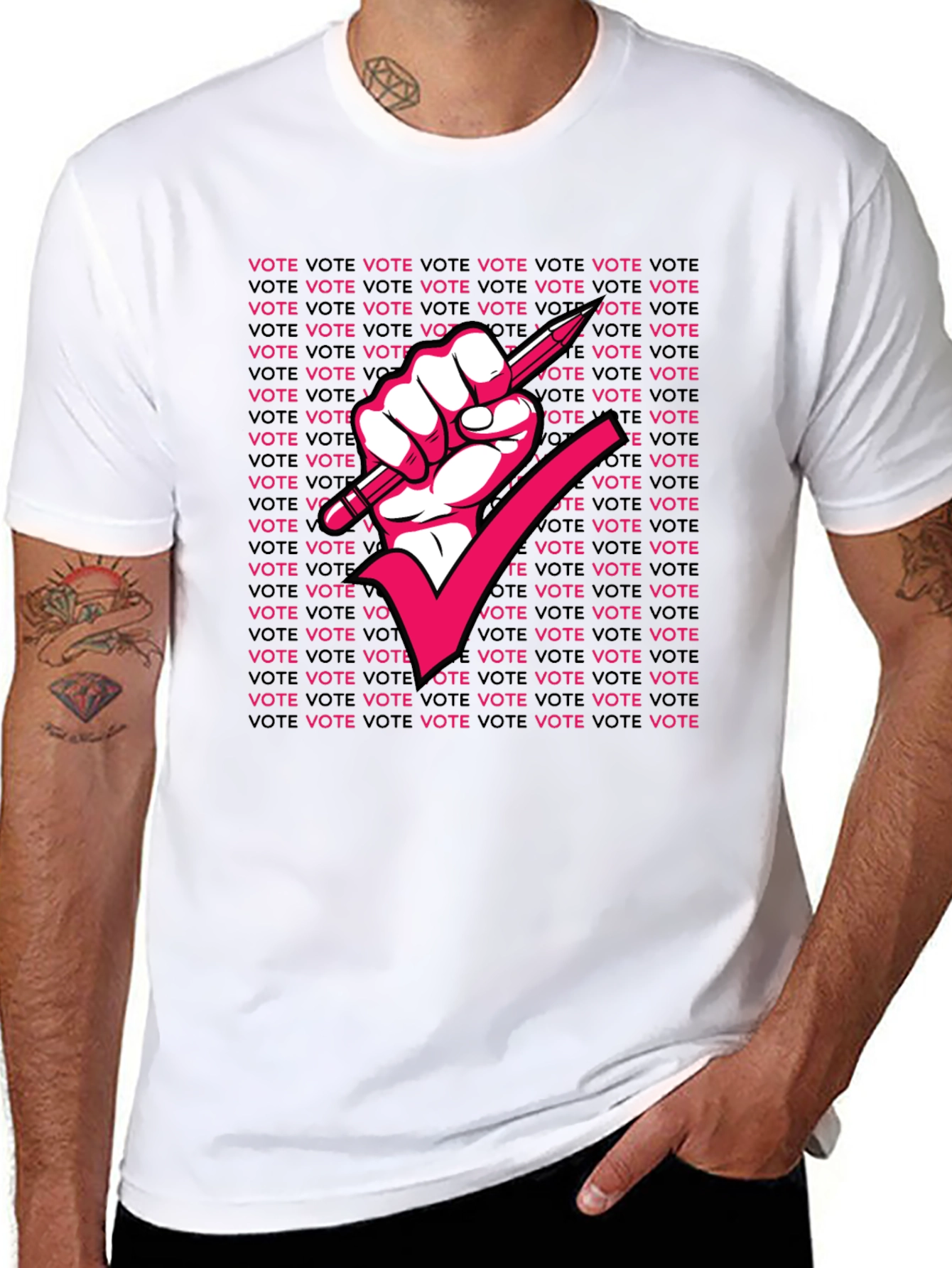 Vote Fist Graphic Tee - Make Your Voice Heard!