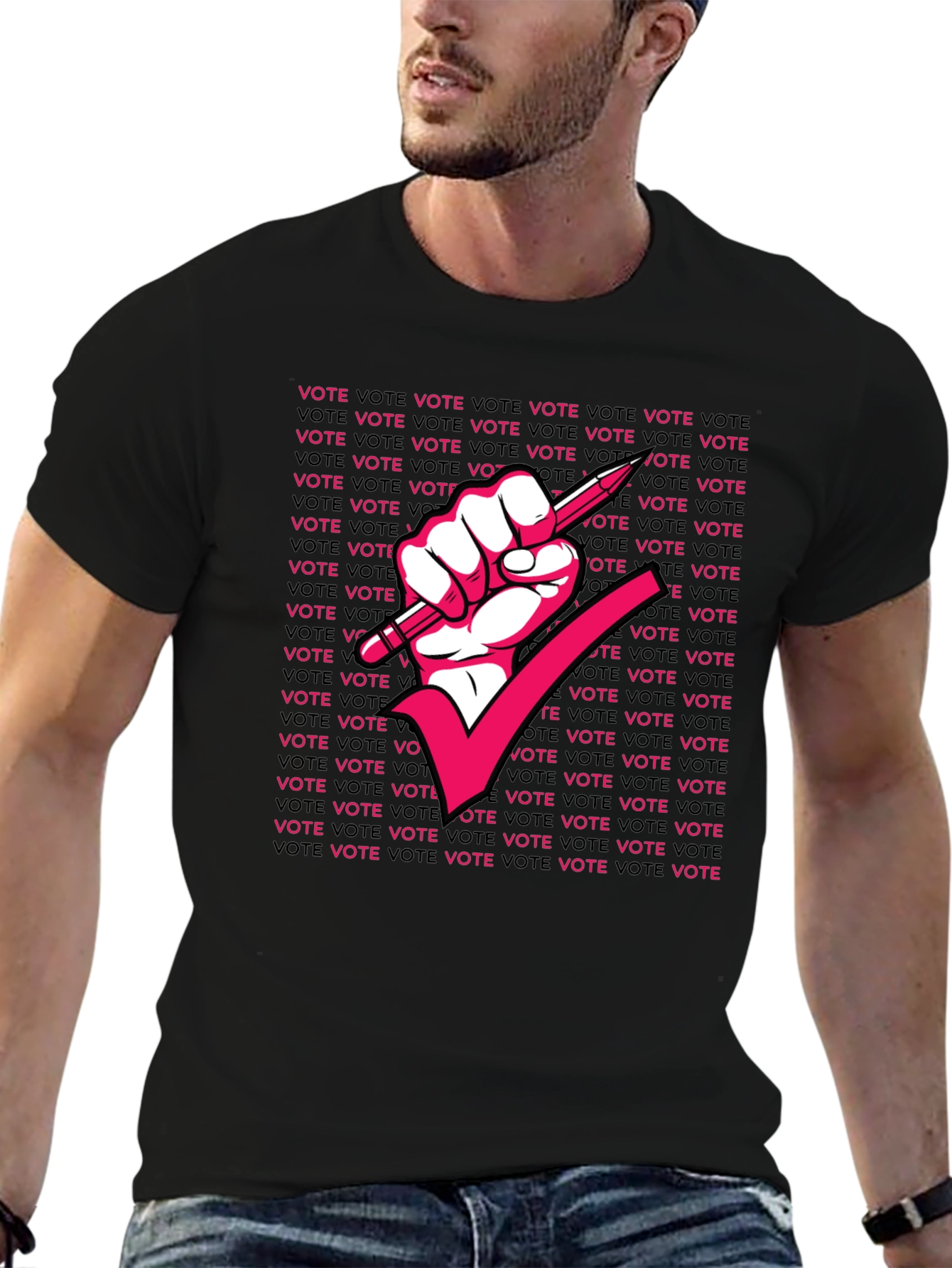 Vote Fist Graphic Tee - Make Your Voice Heard!