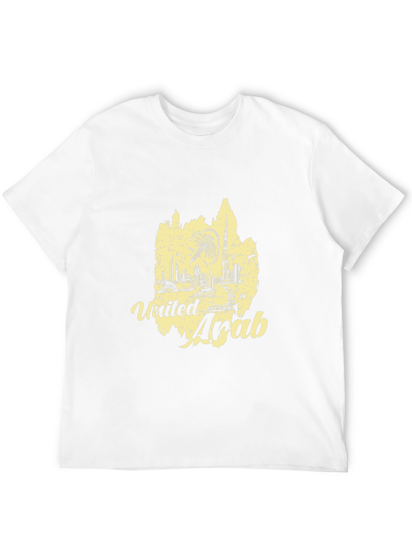 United Arab Emirates Graphic Tee - Black Cotton T-Shirt
