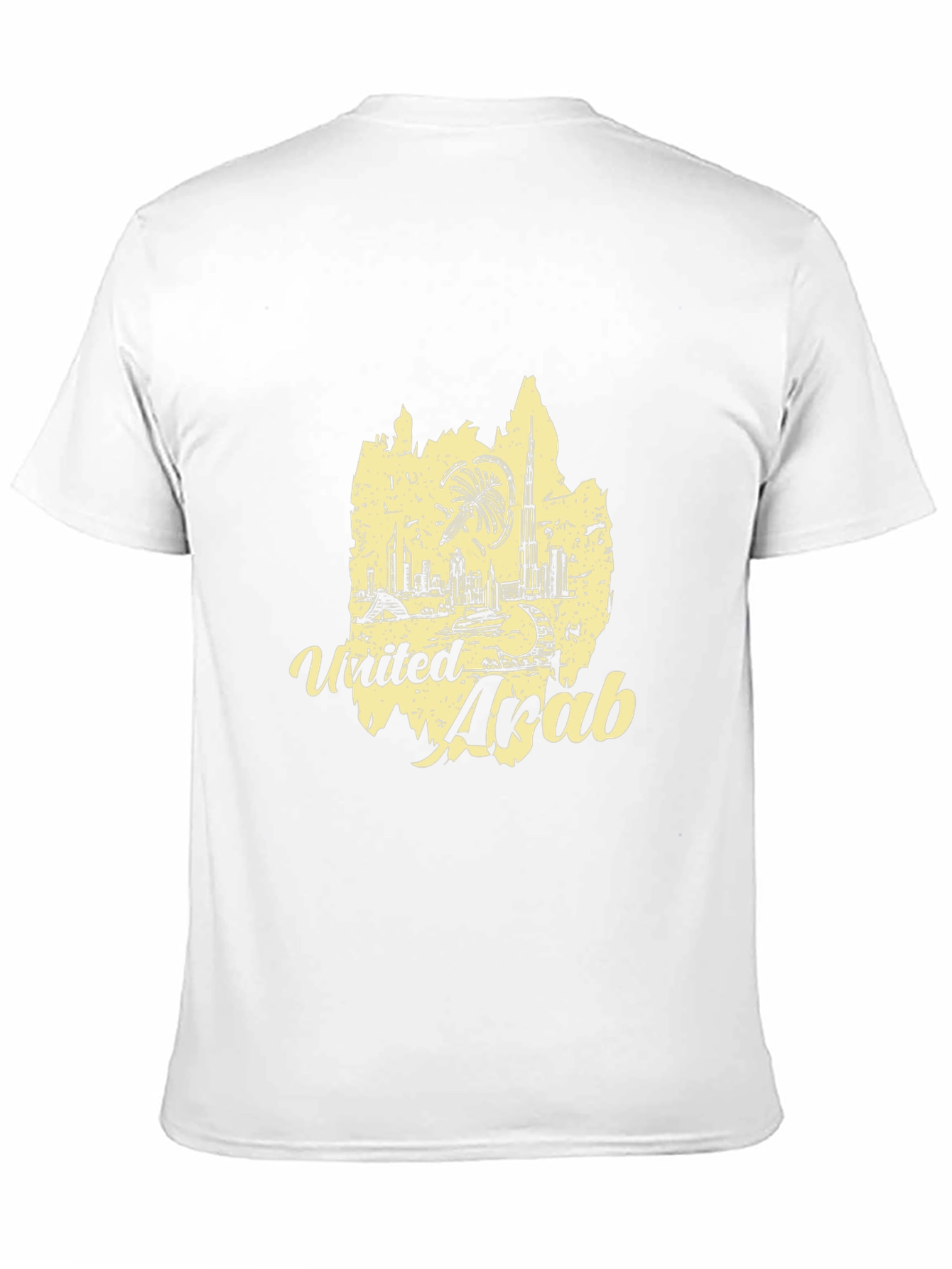 United Arab Emirates Graphic Tee - Black Cotton T-Shirt