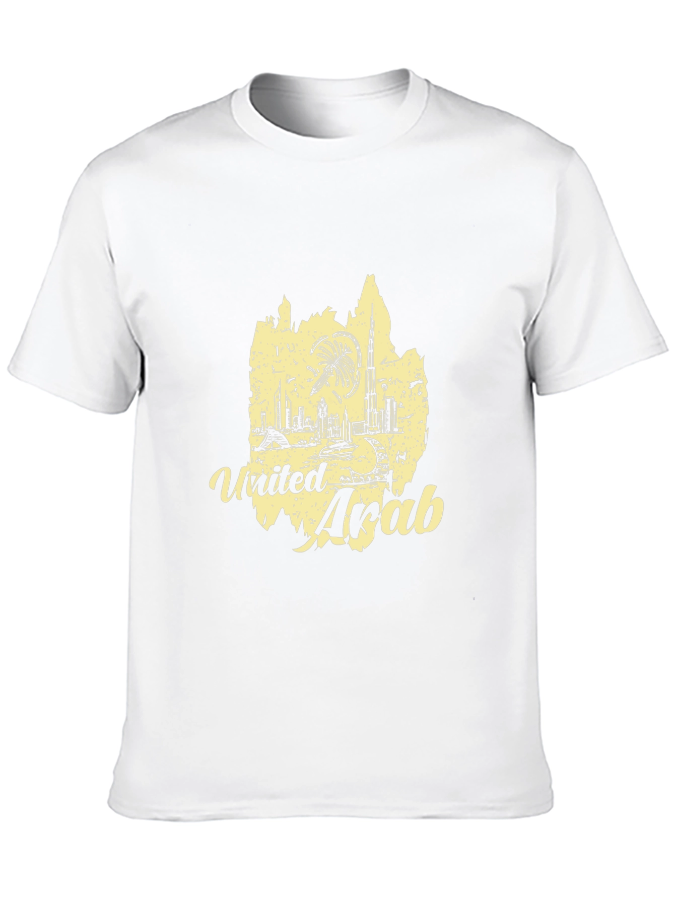 United Arab Emirates Graphic Tee - Black Cotton T-Shirt