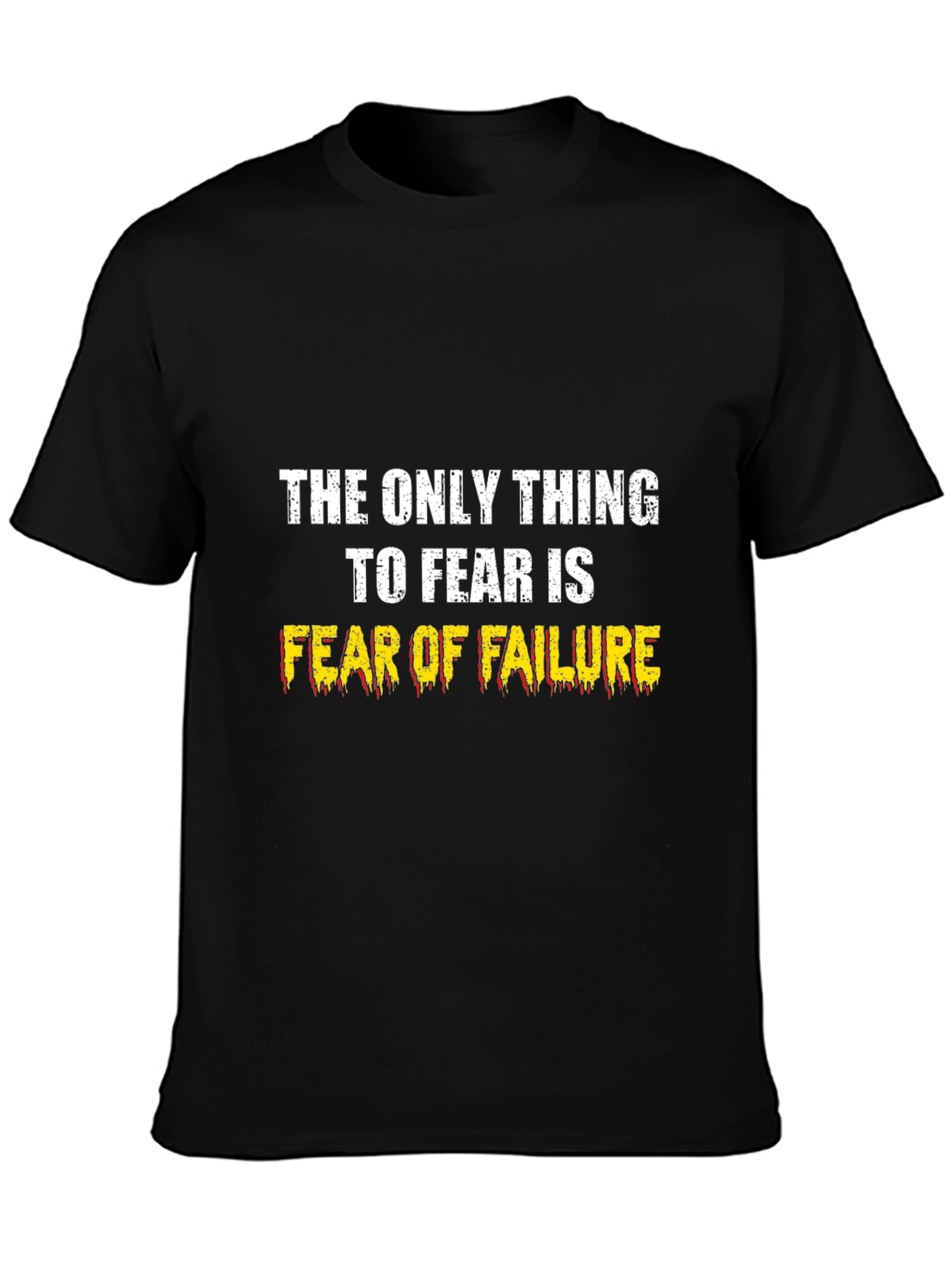 Fear of Failure Black Graphic T-Shirt