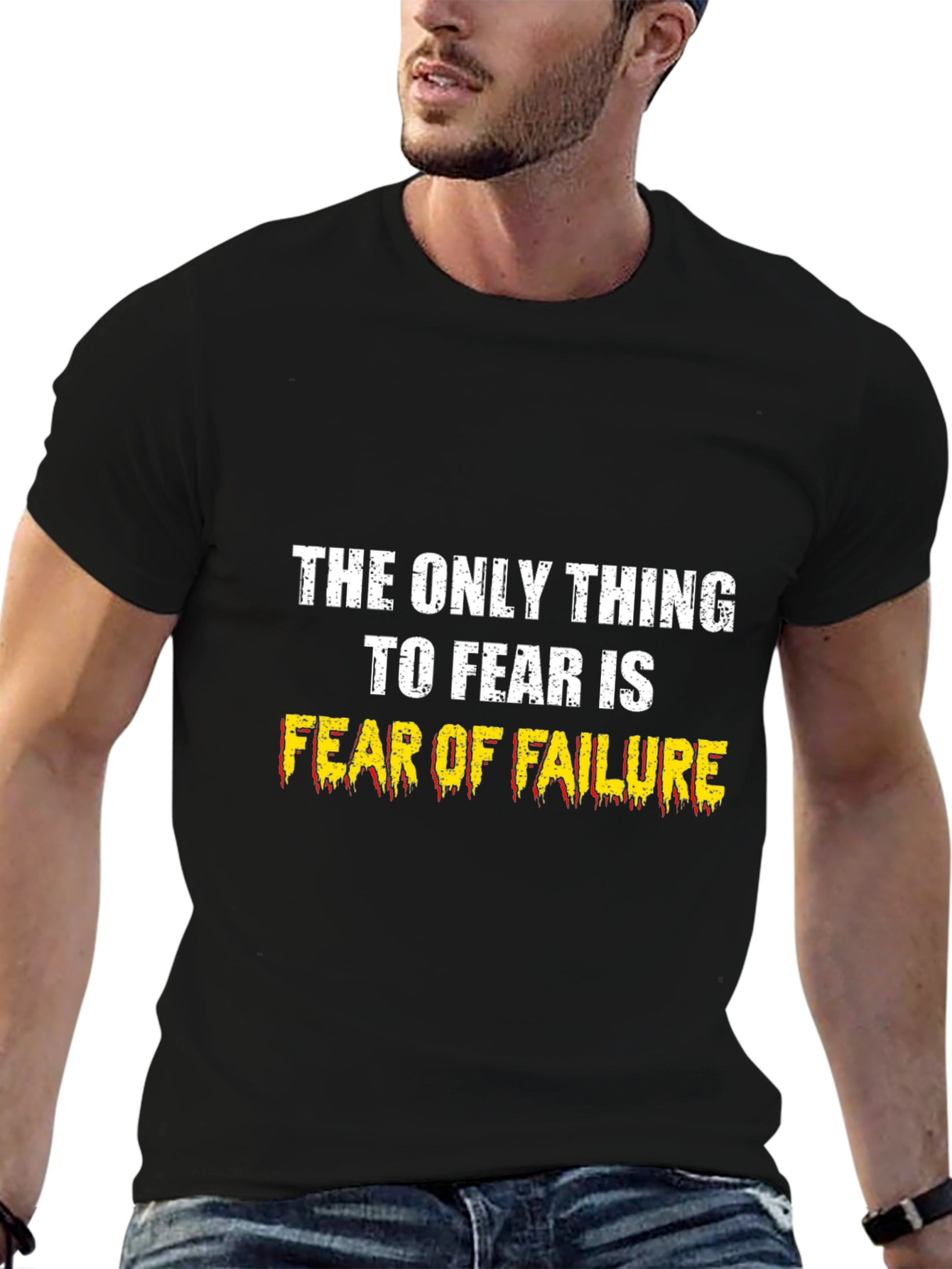 Fear of Failure Black Graphic T-Shirt