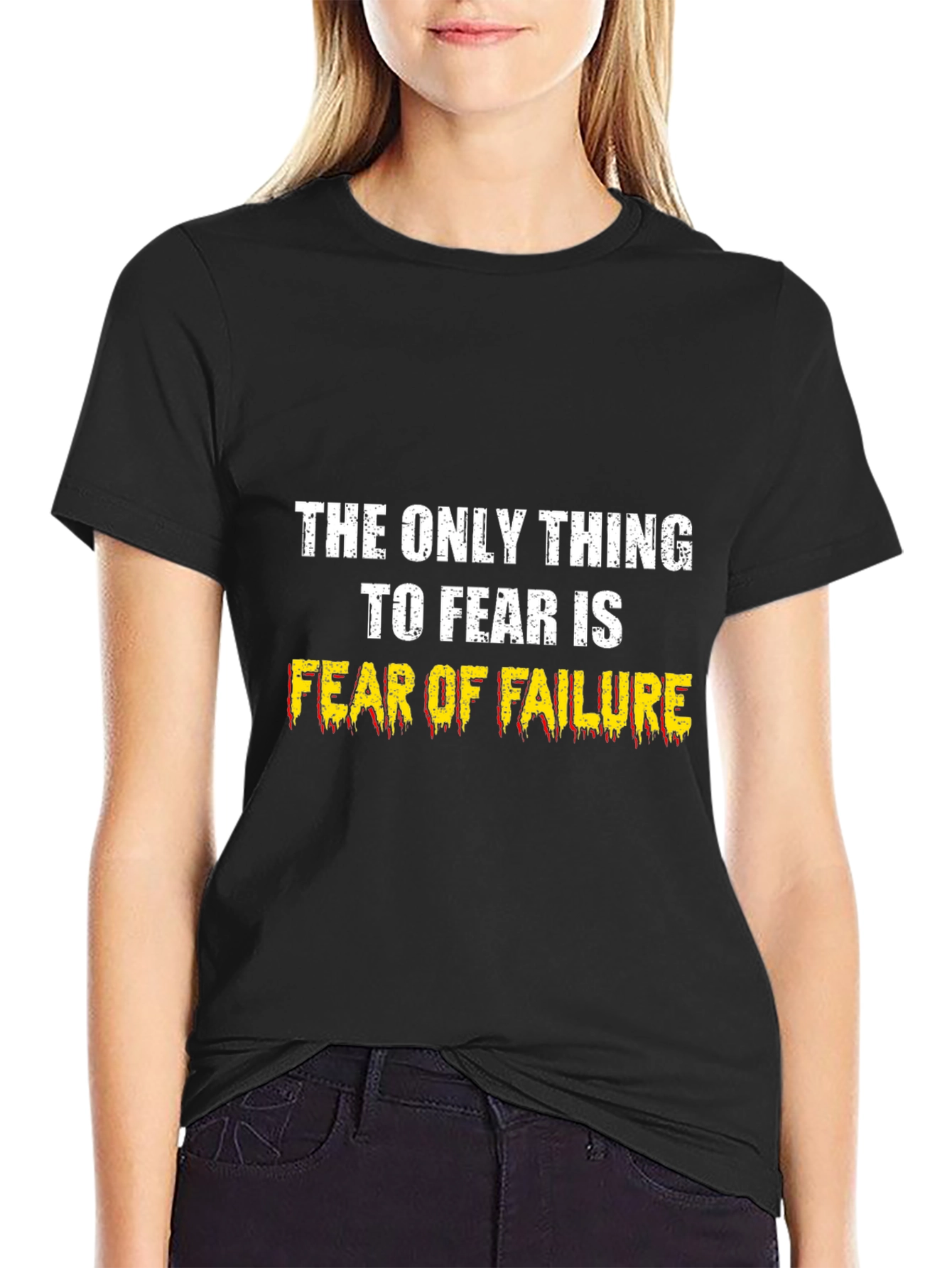 Fear of Failure Black Graphic T-Shirt