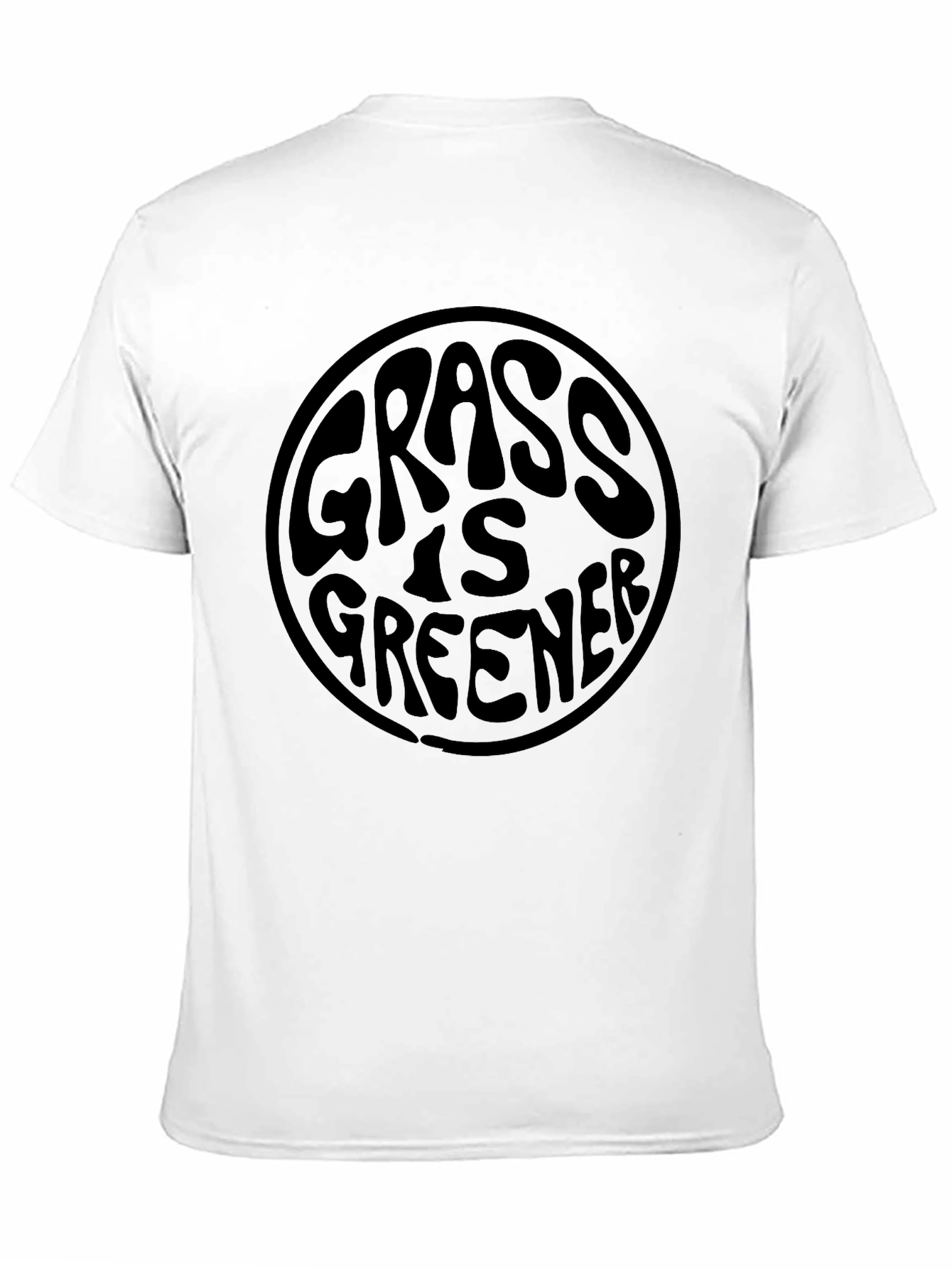 Grass is Greener Graphic T-Shirt - Unisex Black Tee