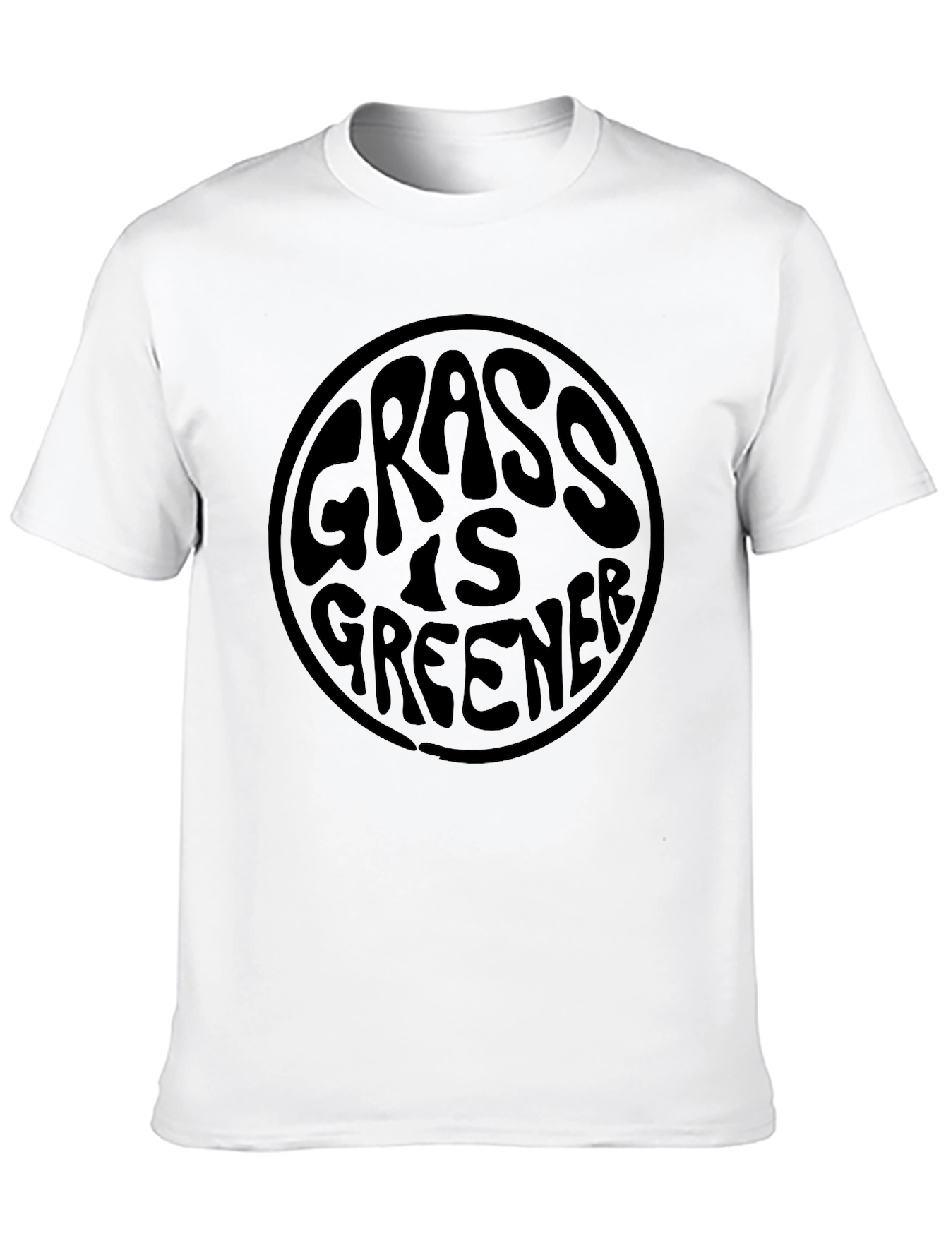 Grass is Greener Graphic T-Shirt - Unisex Black Tee
