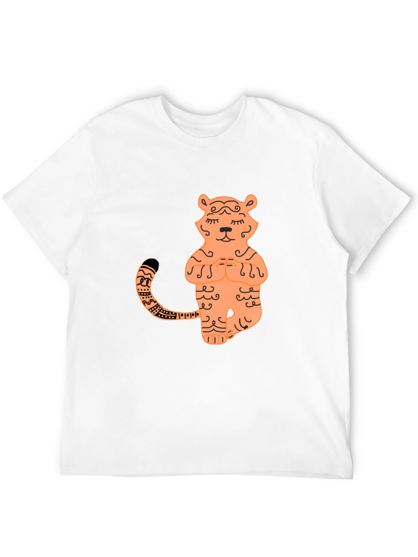 Zen Tiger Graphic Tee - Stylish Yoga T-Shirt