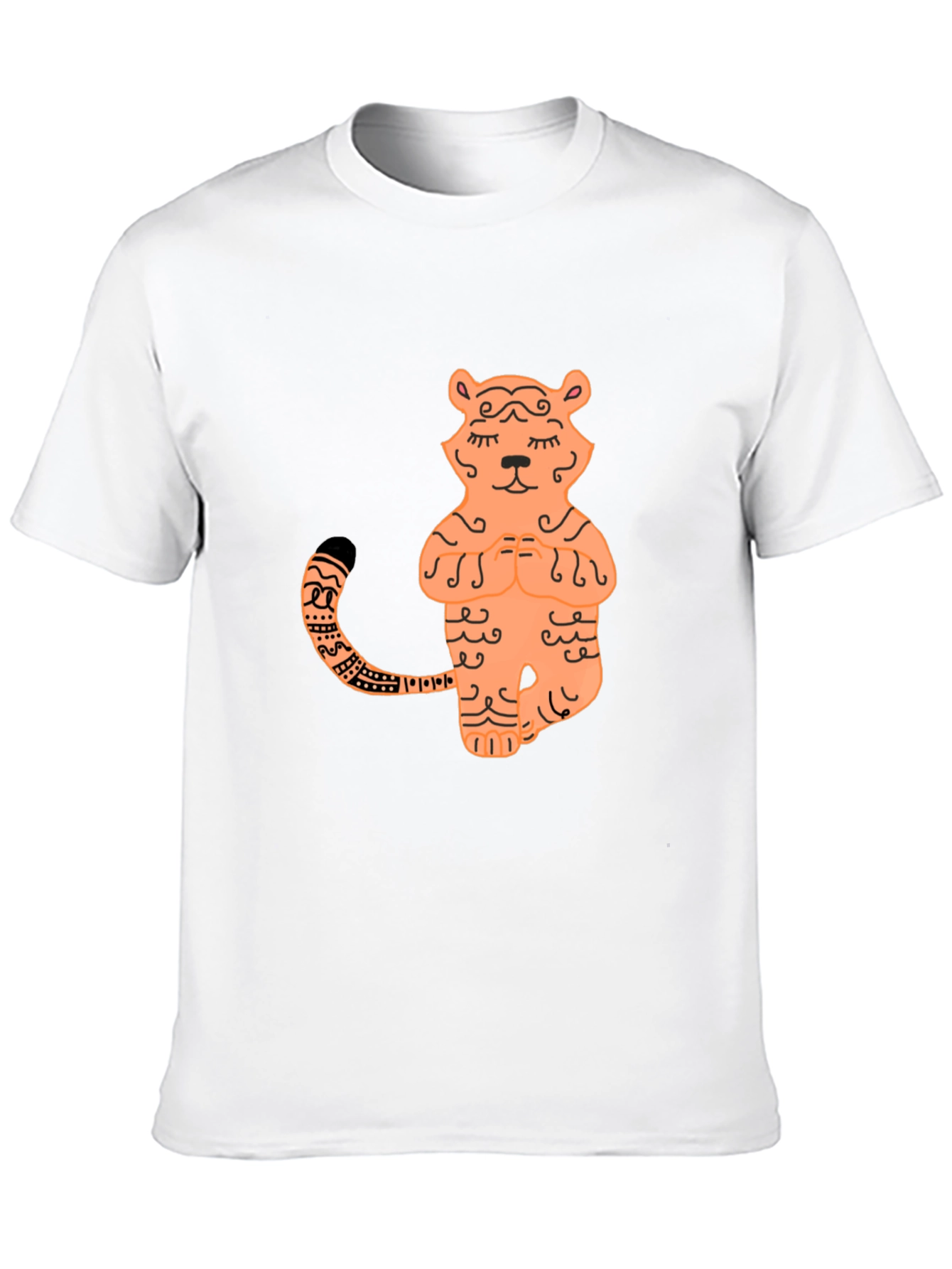 Zen Tiger Graphic Tee - Stylish Yoga T-Shirt