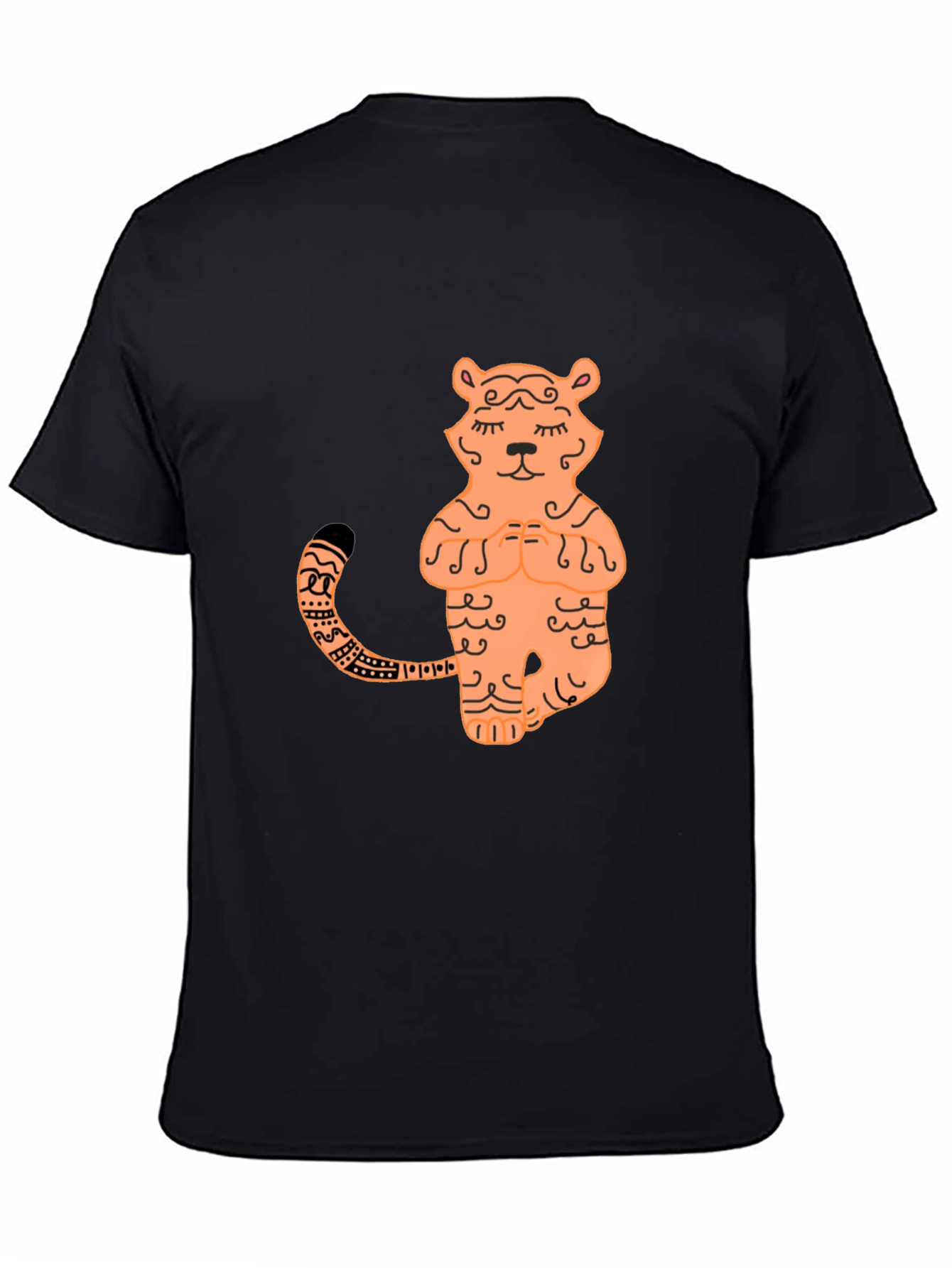 Zen Tiger Graphic Tee - Stylish Yoga T-Shirt