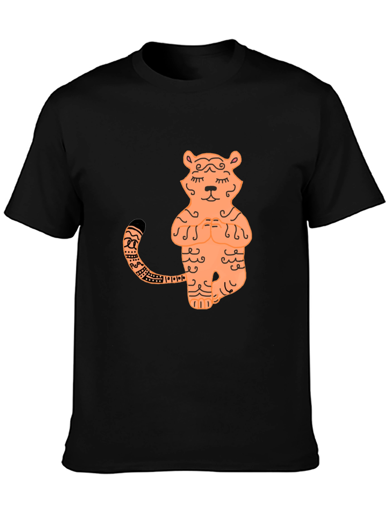 Zen Tiger Graphic Tee - Stylish Yoga T-Shirt