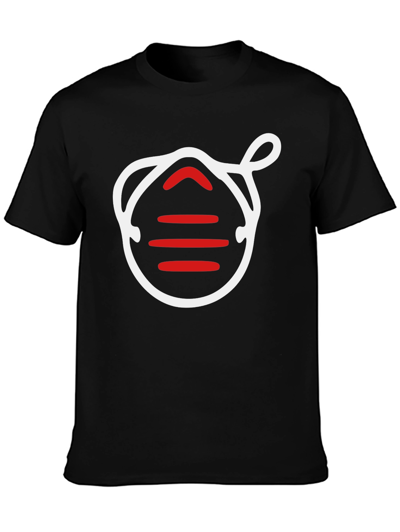 Graphic Tee: Mask Life Black T-Shirt