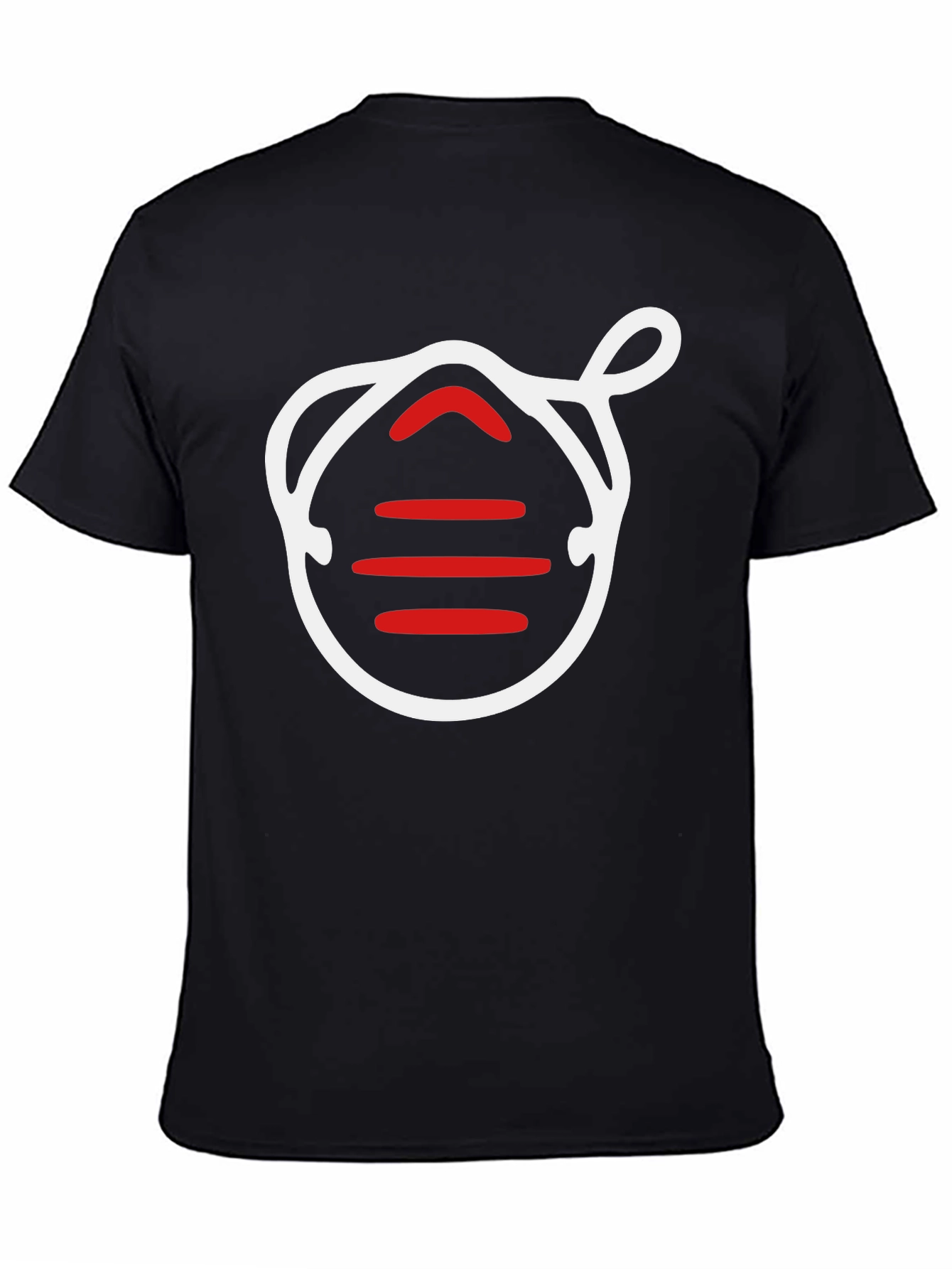 Graphic Tee: Mask Life Black T-Shirt