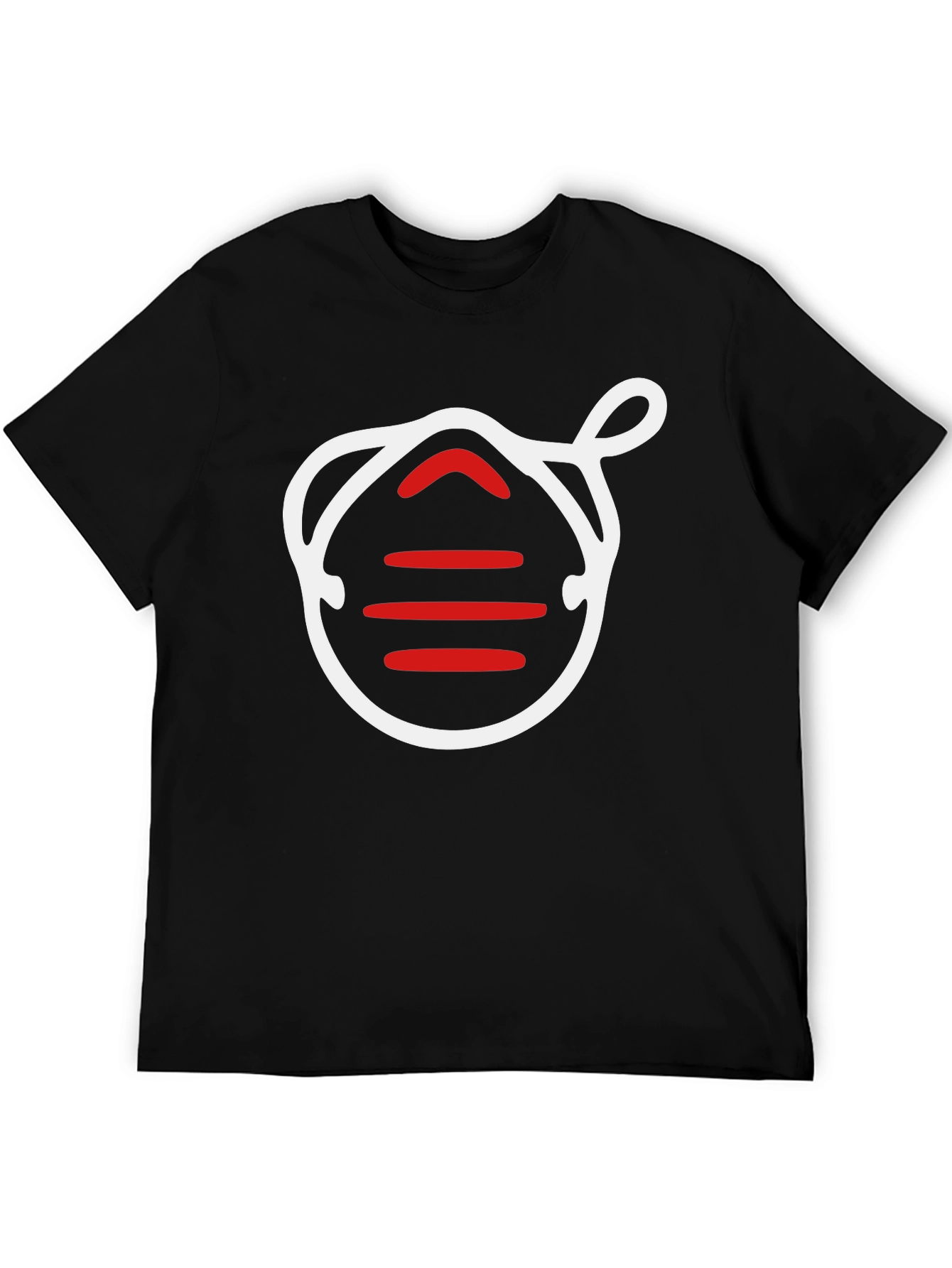 Graphic Tee: Mask Life Black T-Shirt