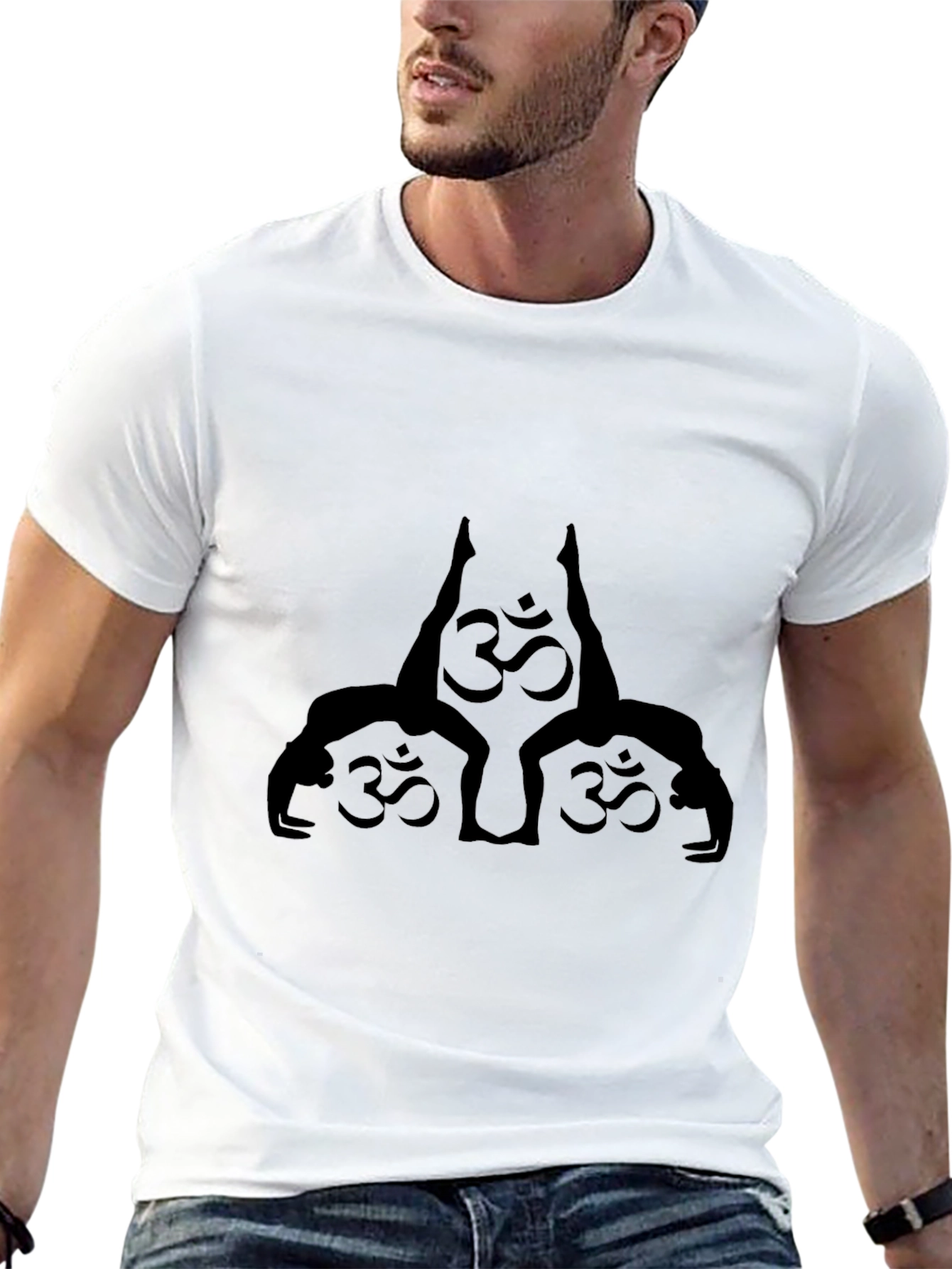 Yoga Om Symbol Black T-Shirt