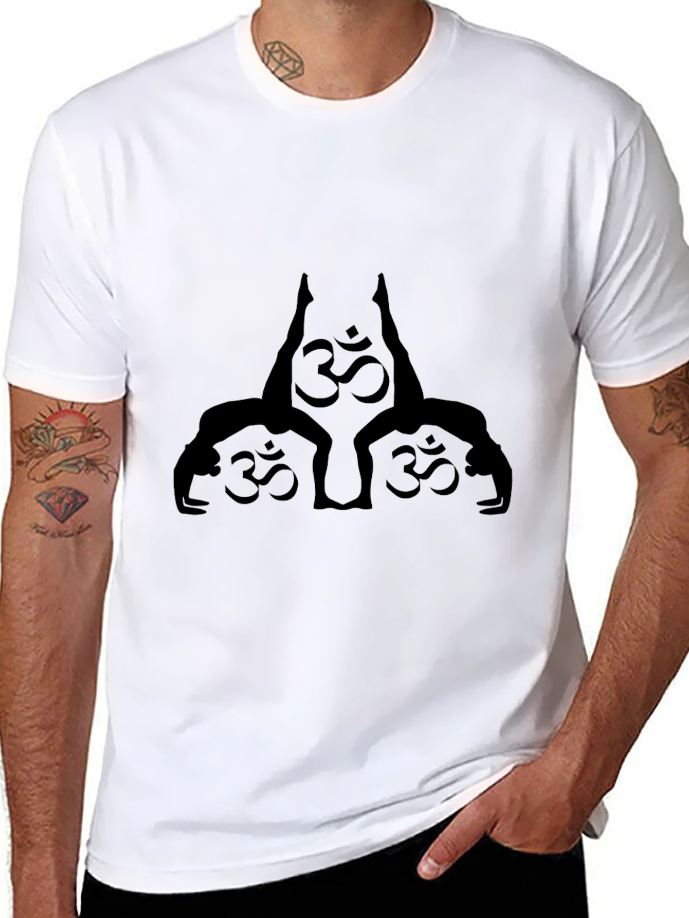 Yoga Om Symbol Black T-Shirt