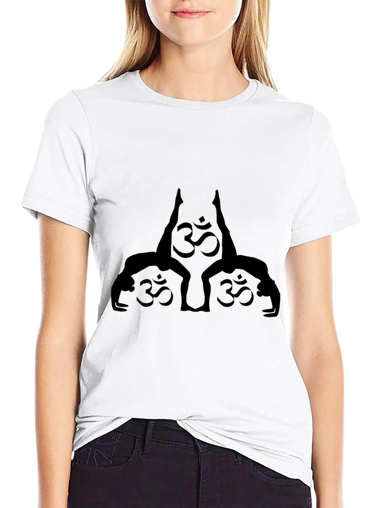 Yoga Om Symbol Black T-Shirt