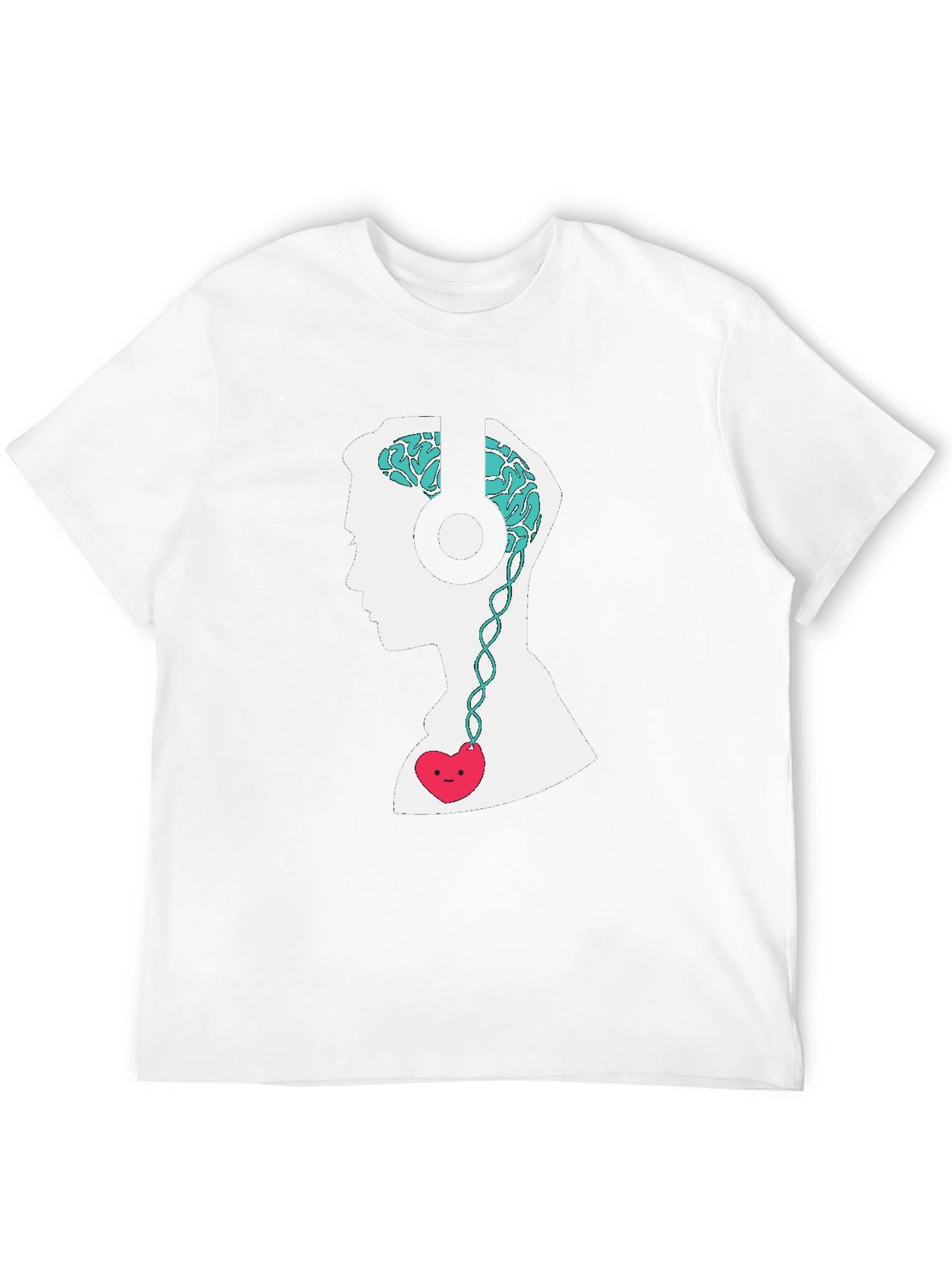 Brain & Heart Music T-Shirt - Stylish Graphic Tee