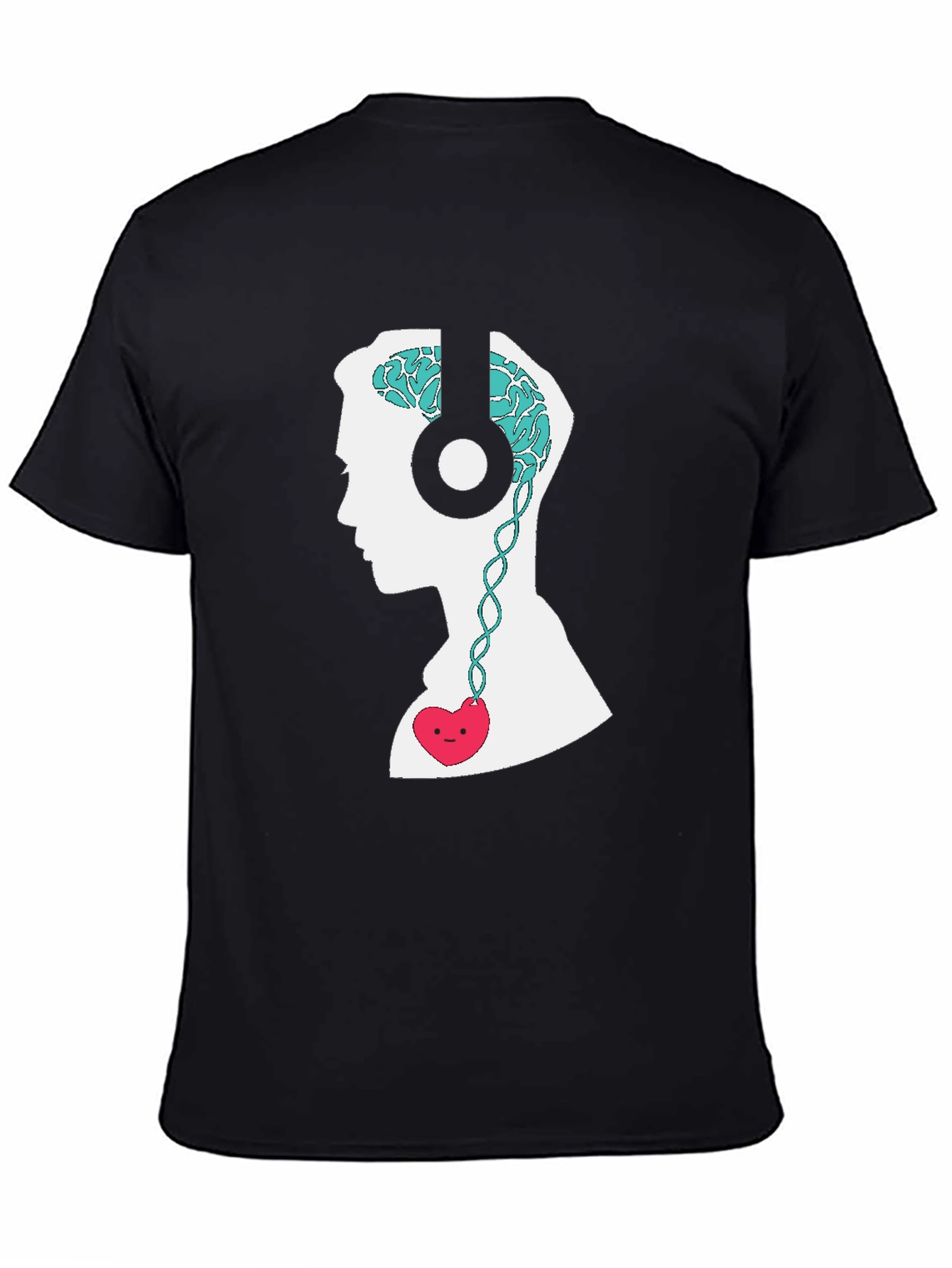 Brain & Heart Music T-Shirt - Stylish Graphic Tee